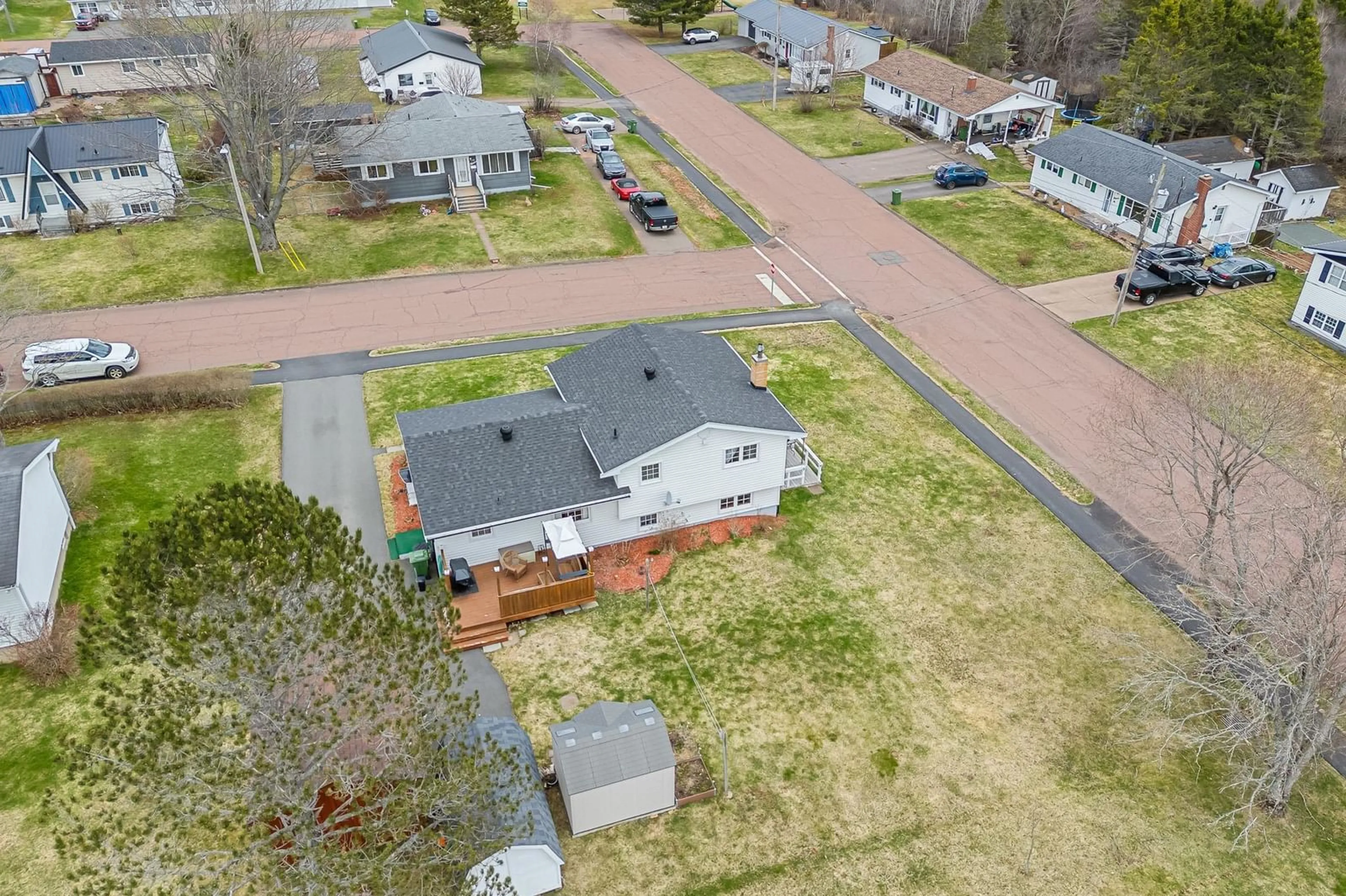 A pic from outside/outdoor area/front of a property/back of a property/a pic from drone, street for 16 Thompson Dr, Bible Hill Nova Scotia B2N 5L6