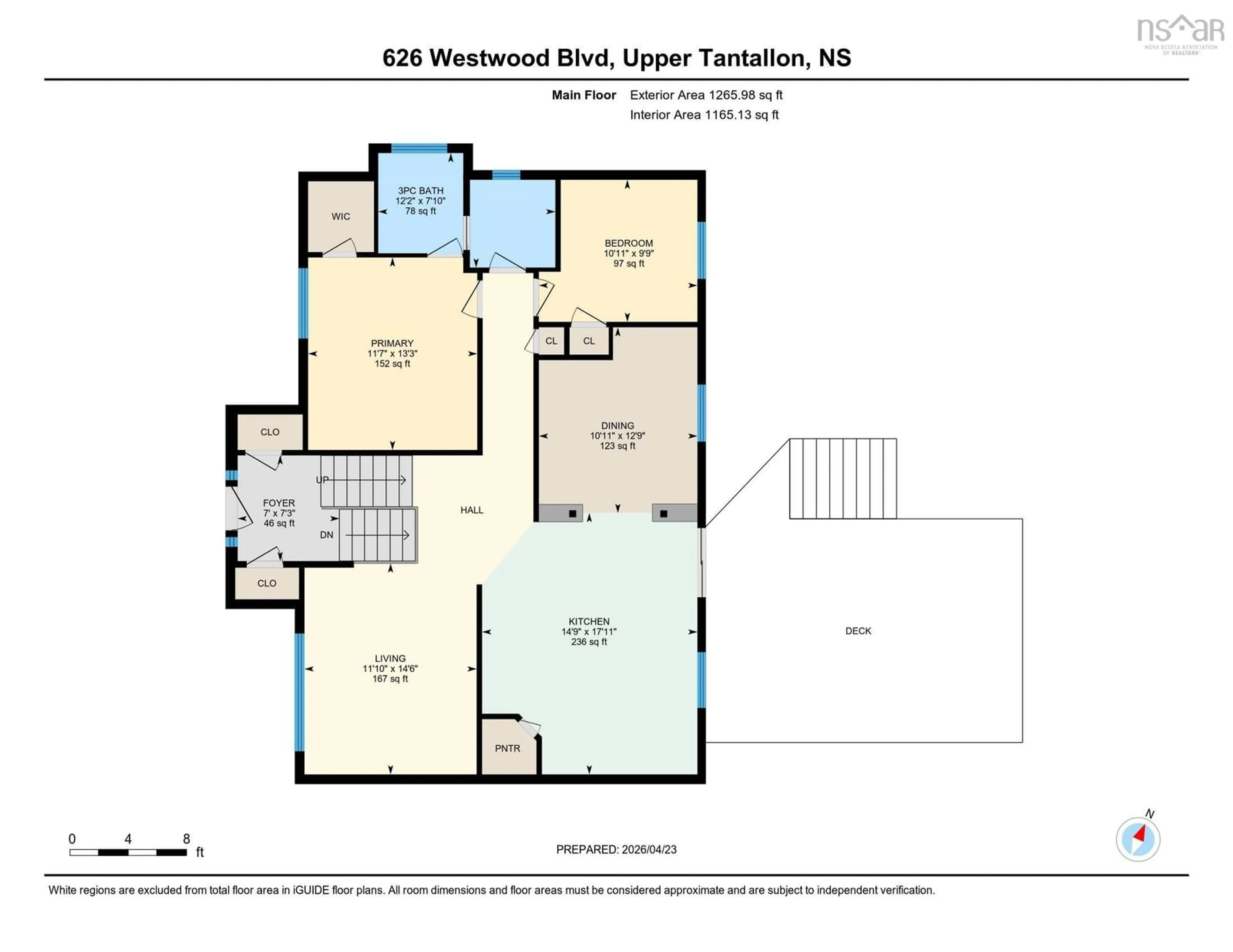 Floor plan for 626 Westwood Blvd, Tantallon Nova Scotia B3Z 4K5