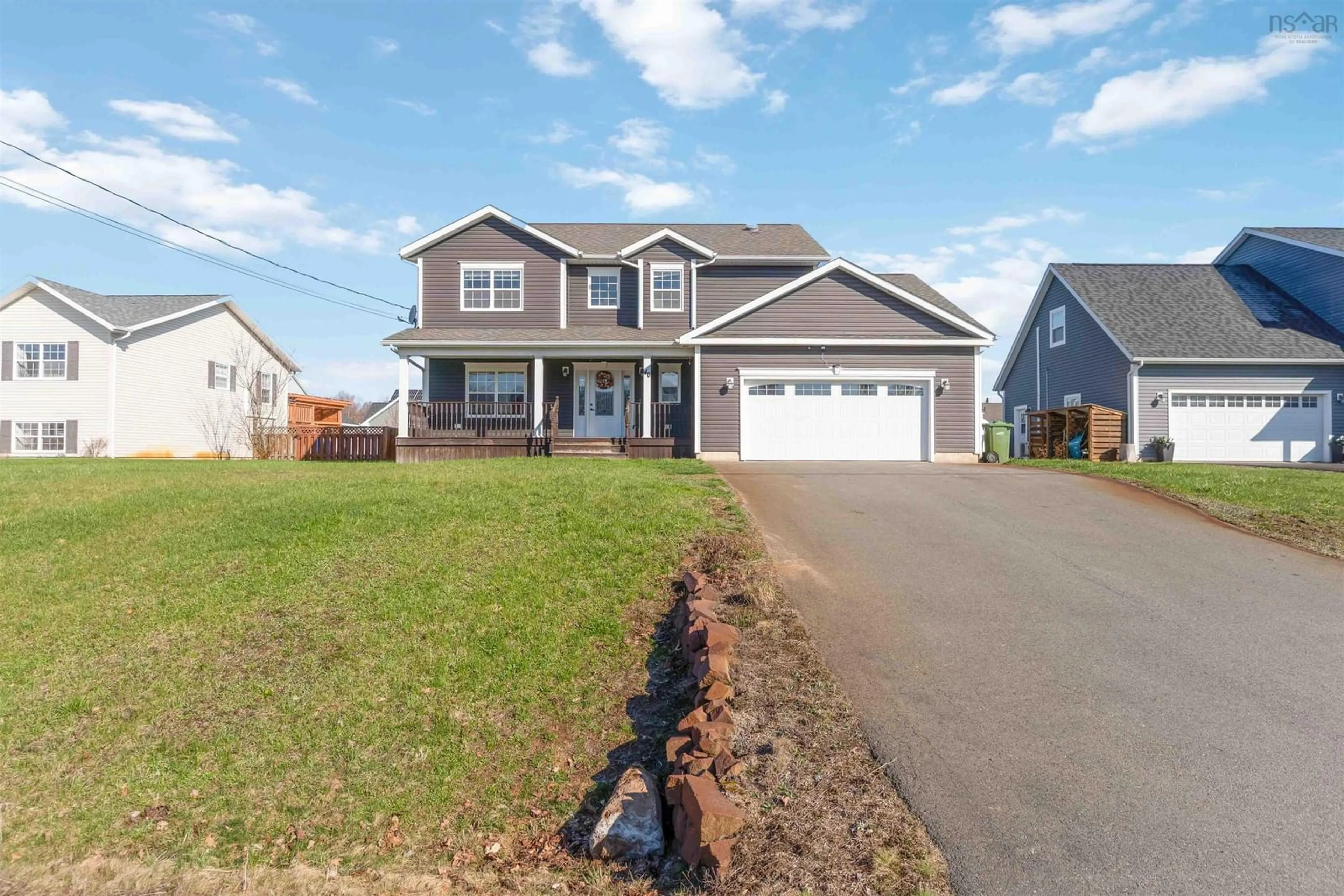 Home with vinyl exterior material, street for 40 Kalley Lane, Kingston Nova Scotia B0P 1R0