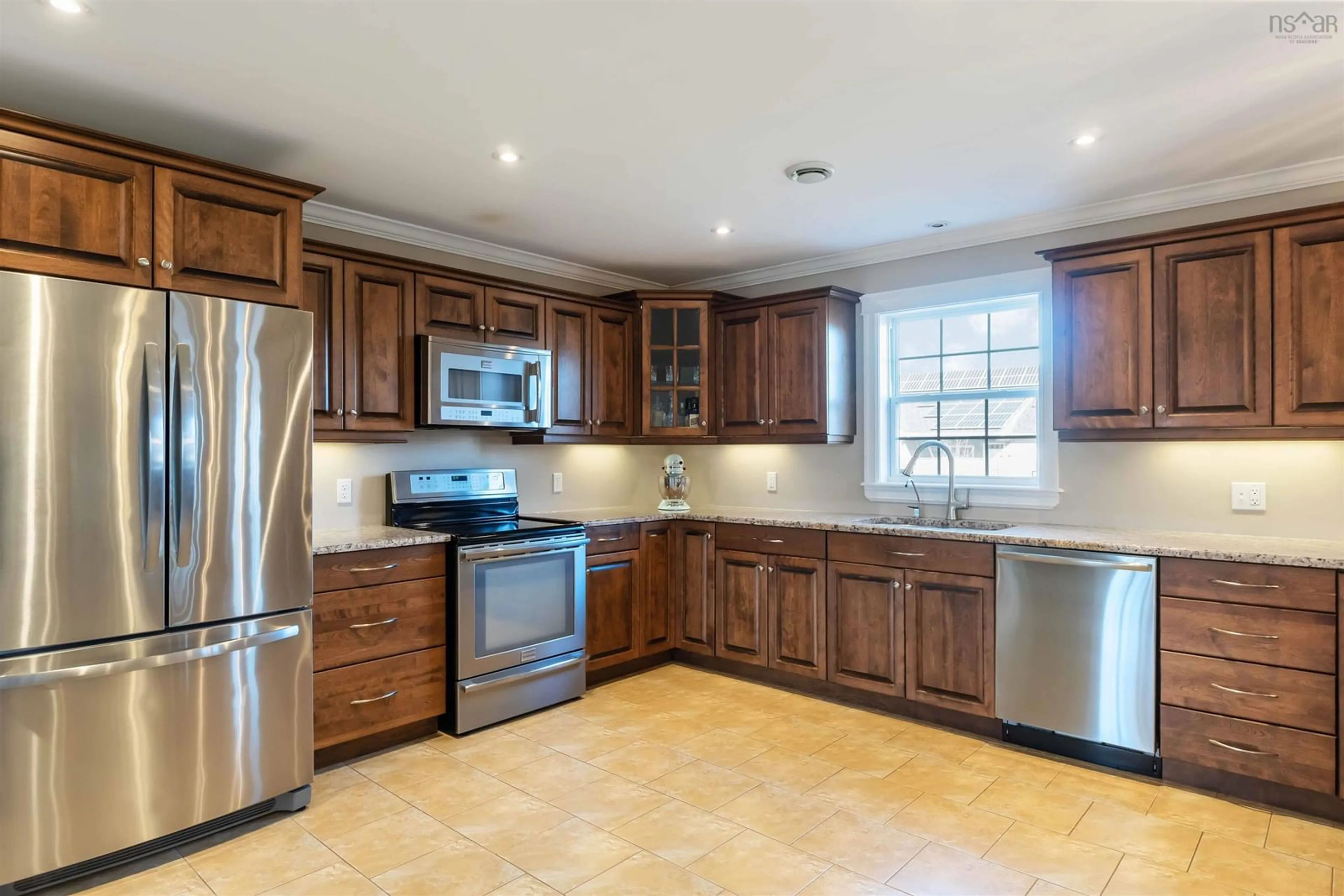Open concept kitchen, ceramic/tile floor for 40 Kalley Lane, Kingston Nova Scotia B0P 1R0