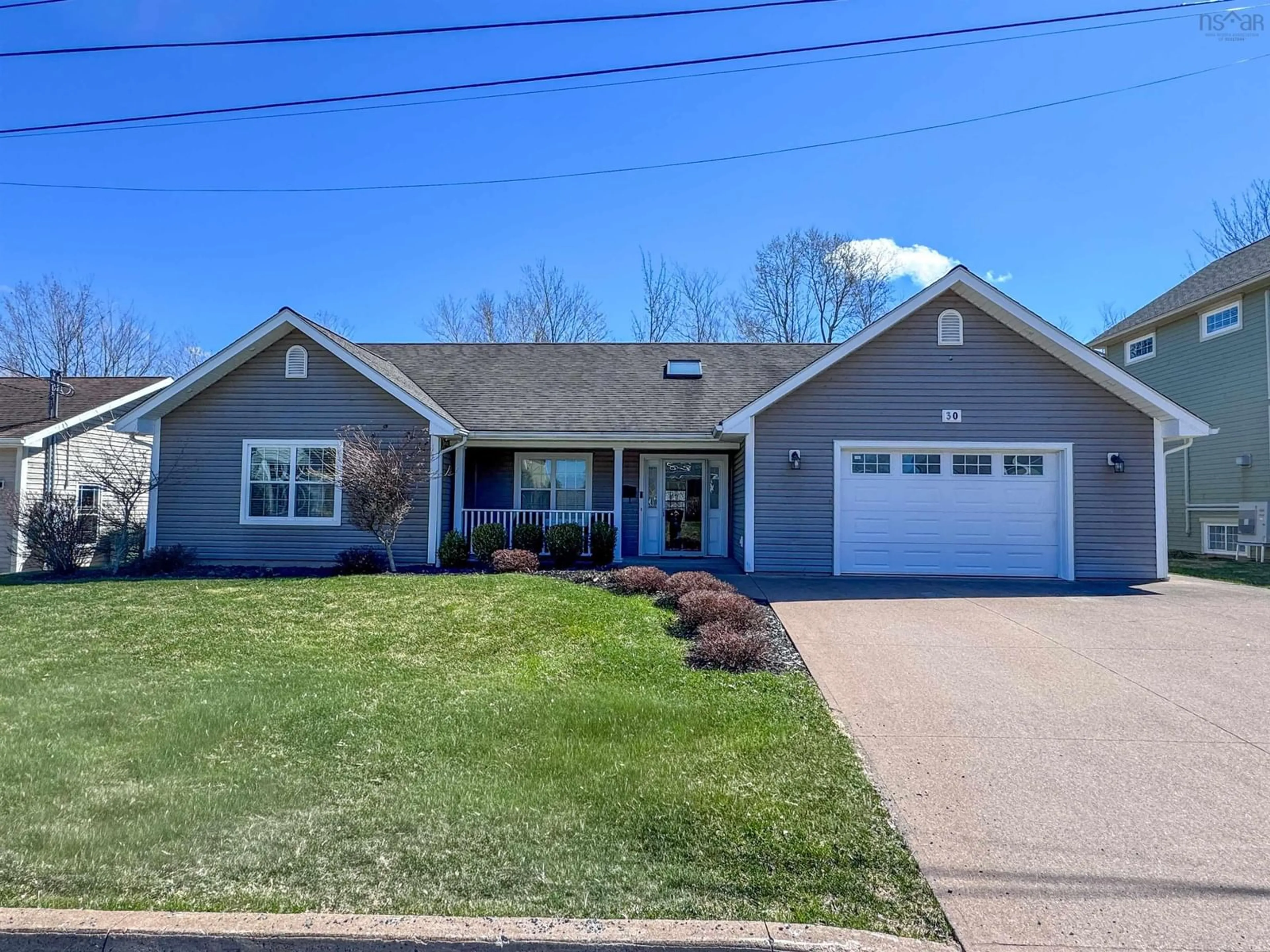 Home with vinyl exterior material, street for 30 Rowan Ave, New Glasgow Nova Scotia B2H 0A4