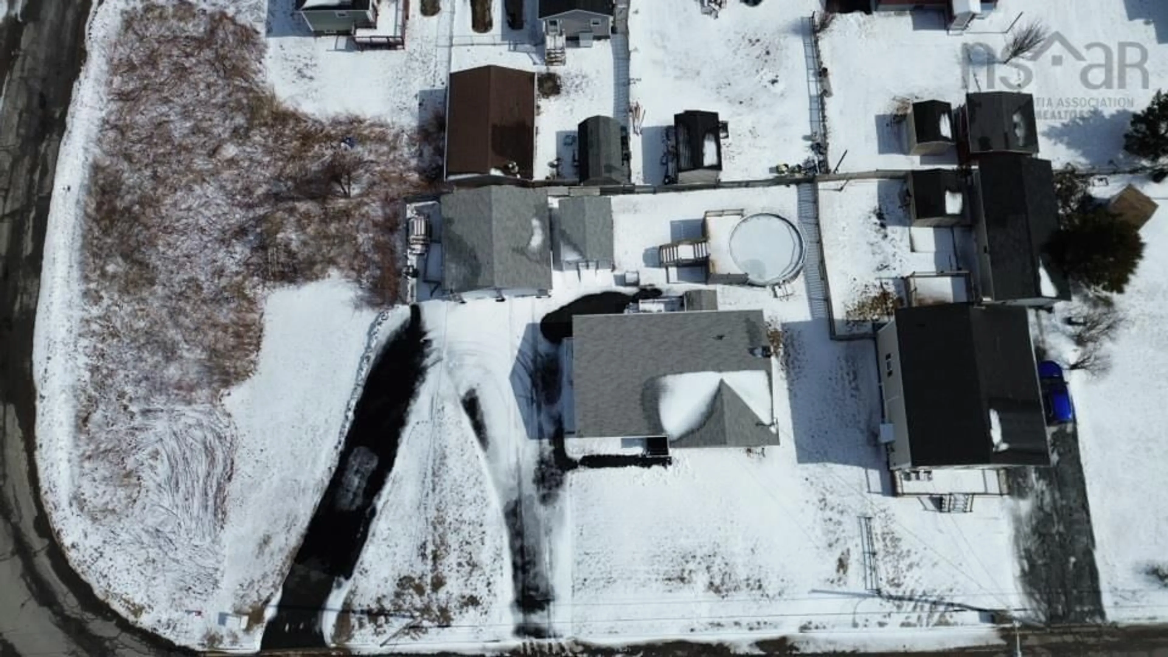 A pic from outside/outdoor area/front of a property/back of a property/a pic from drone, street for 182 & 174 James St, New Waterford Nova Scotia B1H 2X8