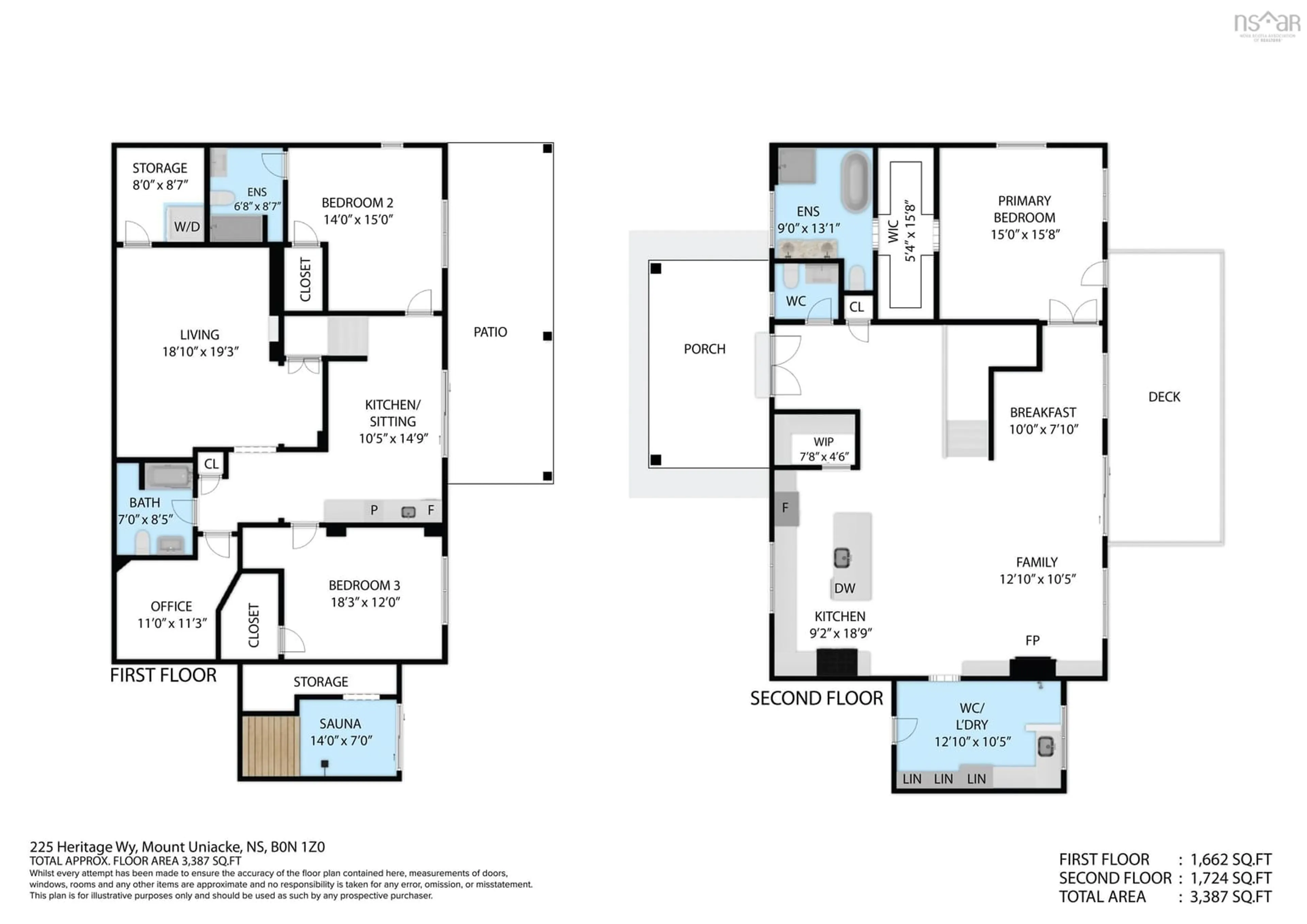 Floor plan for 510 Heritage Way #225, East Uniacke Nova Scotia B0N 1Z0
