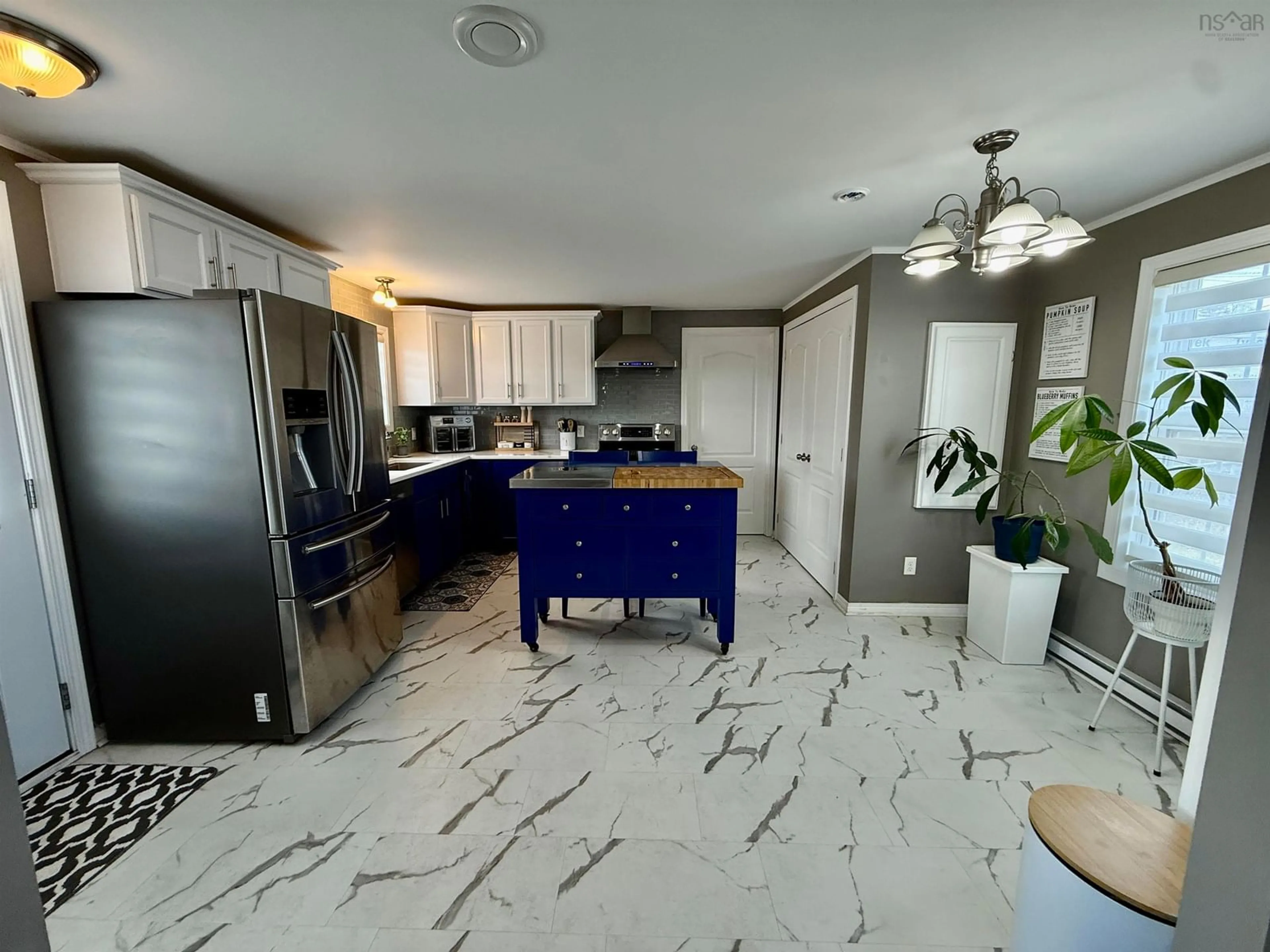 Open concept kitchen, ceramic/tile floor for 8 Wilson Ave, Dartmouth Nova Scotia B2Y 2B3