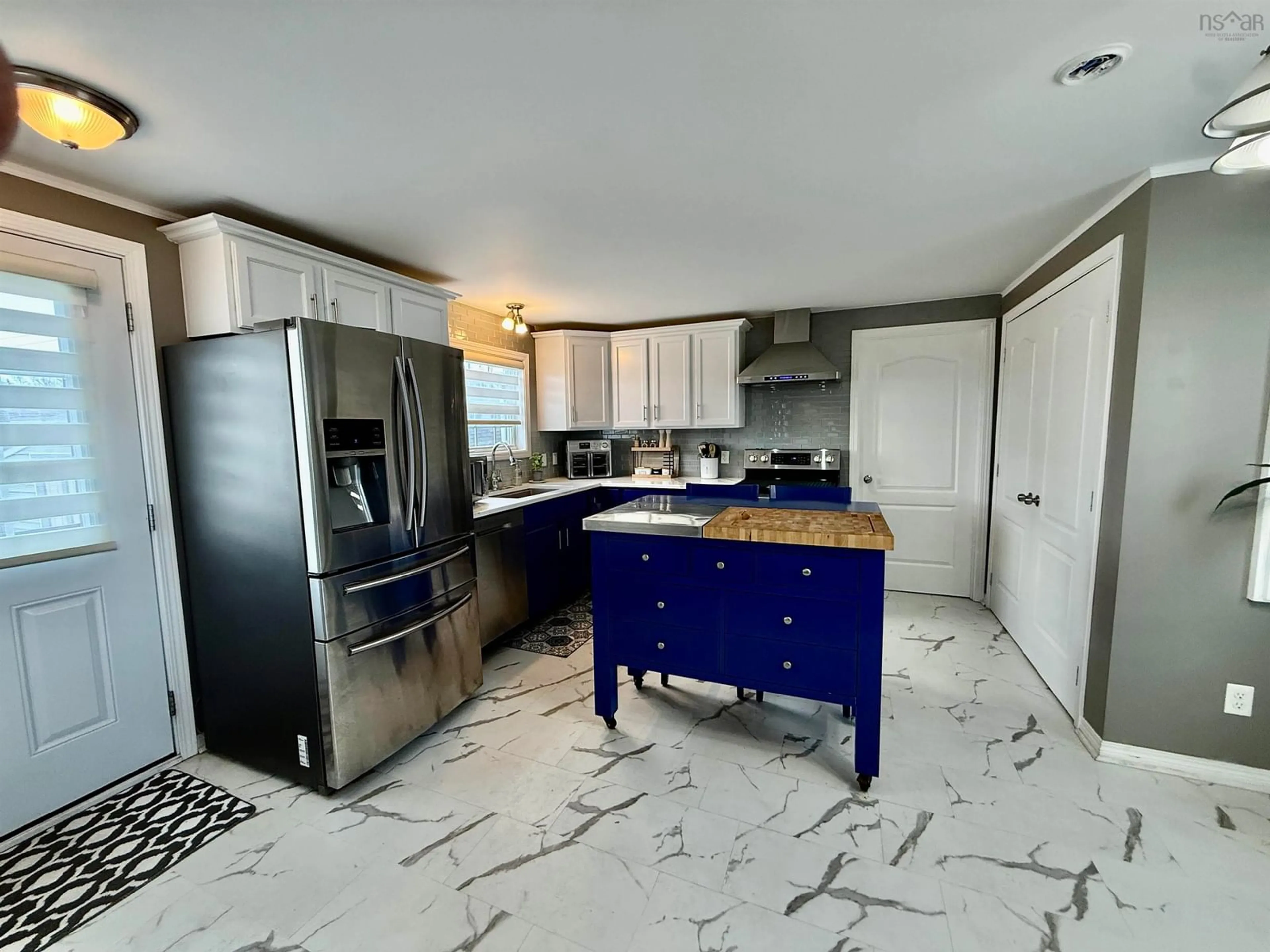 Open concept kitchen, ceramic/tile floor for 8 Wilson Ave, Dartmouth Nova Scotia B2Y 2B3