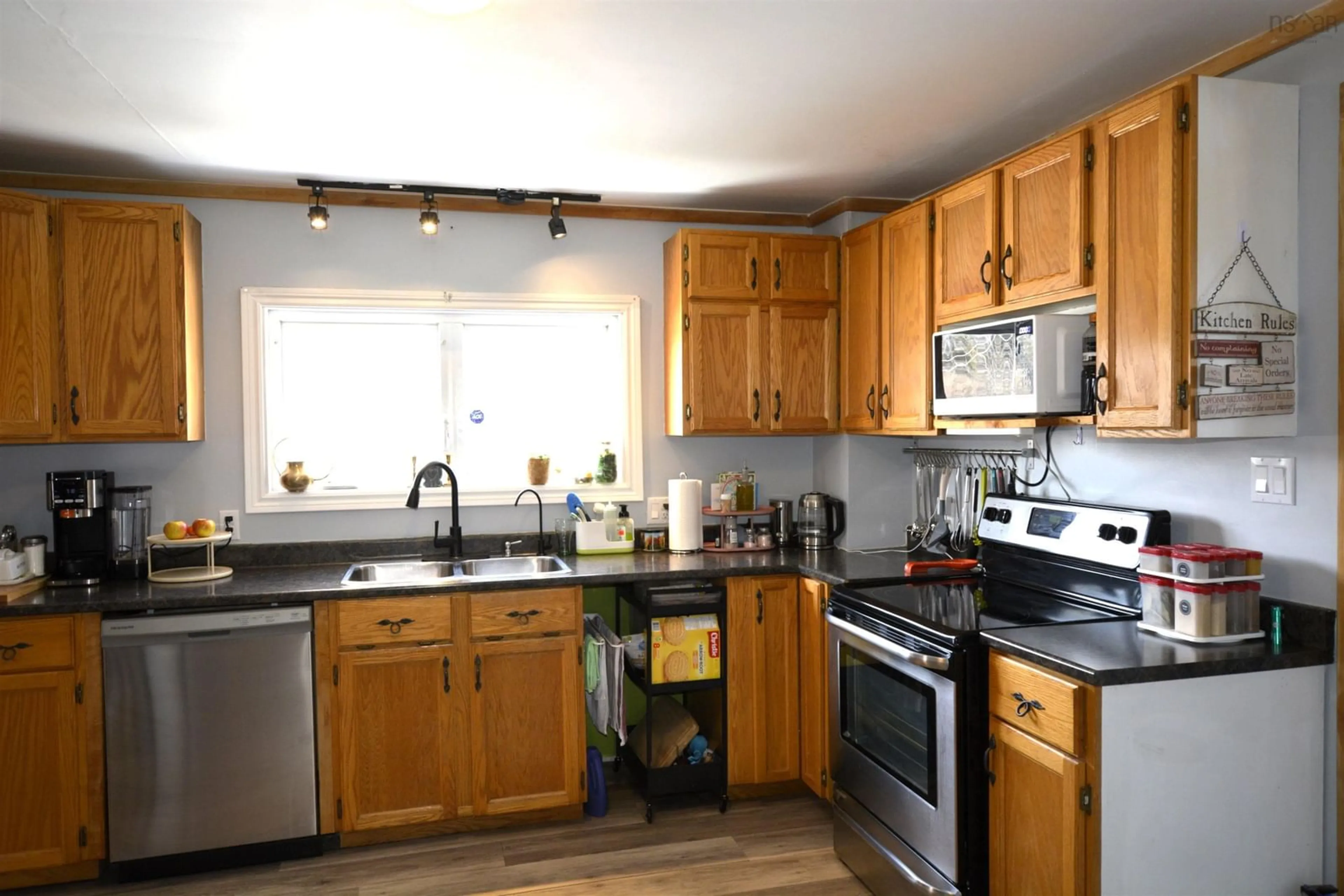 Standard kitchen, wood/laminate floor for 19 Highway 336, Upper Musquodoboit Nova Scotia B0N 2M0
