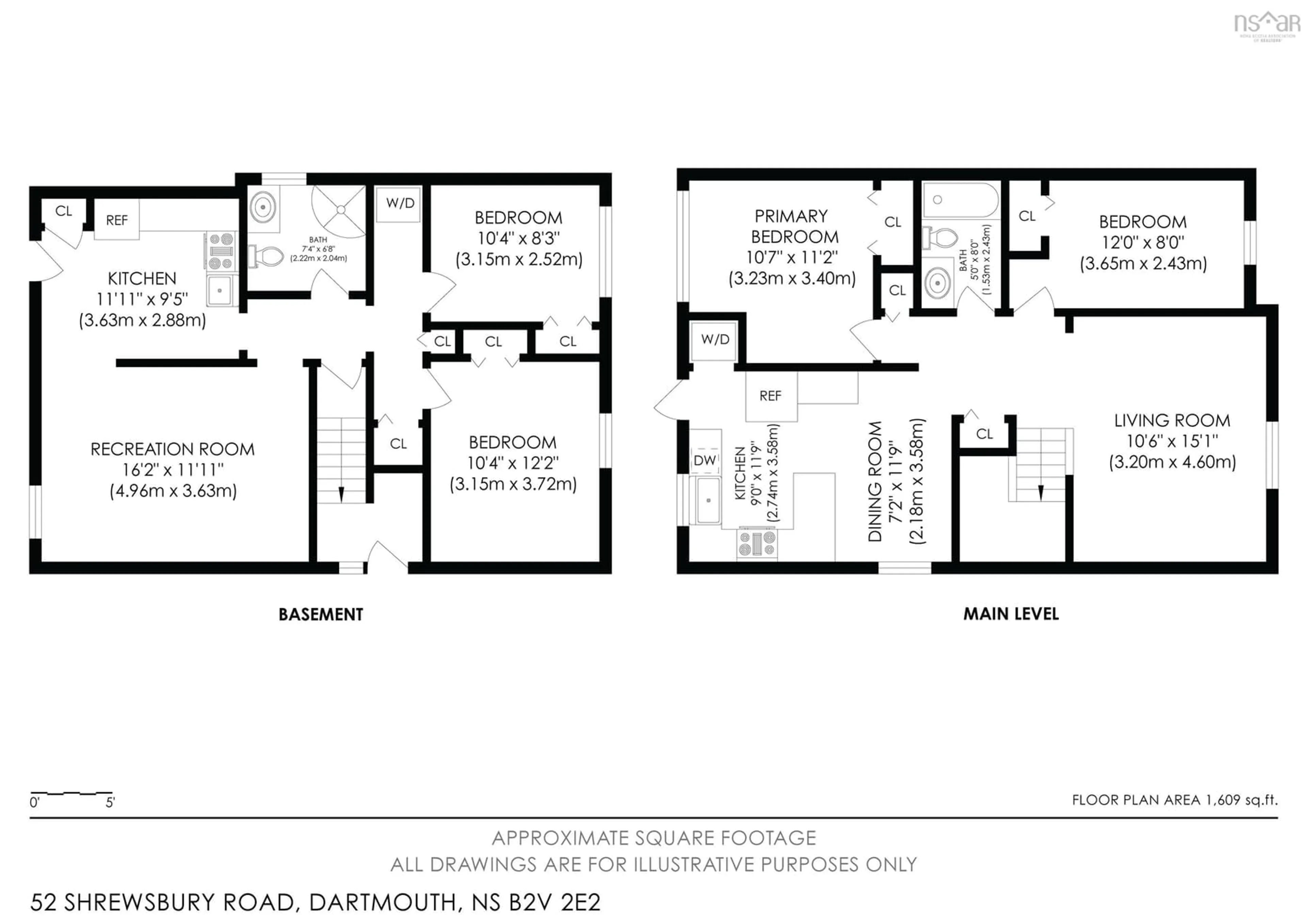 Floor plan for 52 Shrewsbury Rd, Dartmouth Nova Scotia B2V 2E2