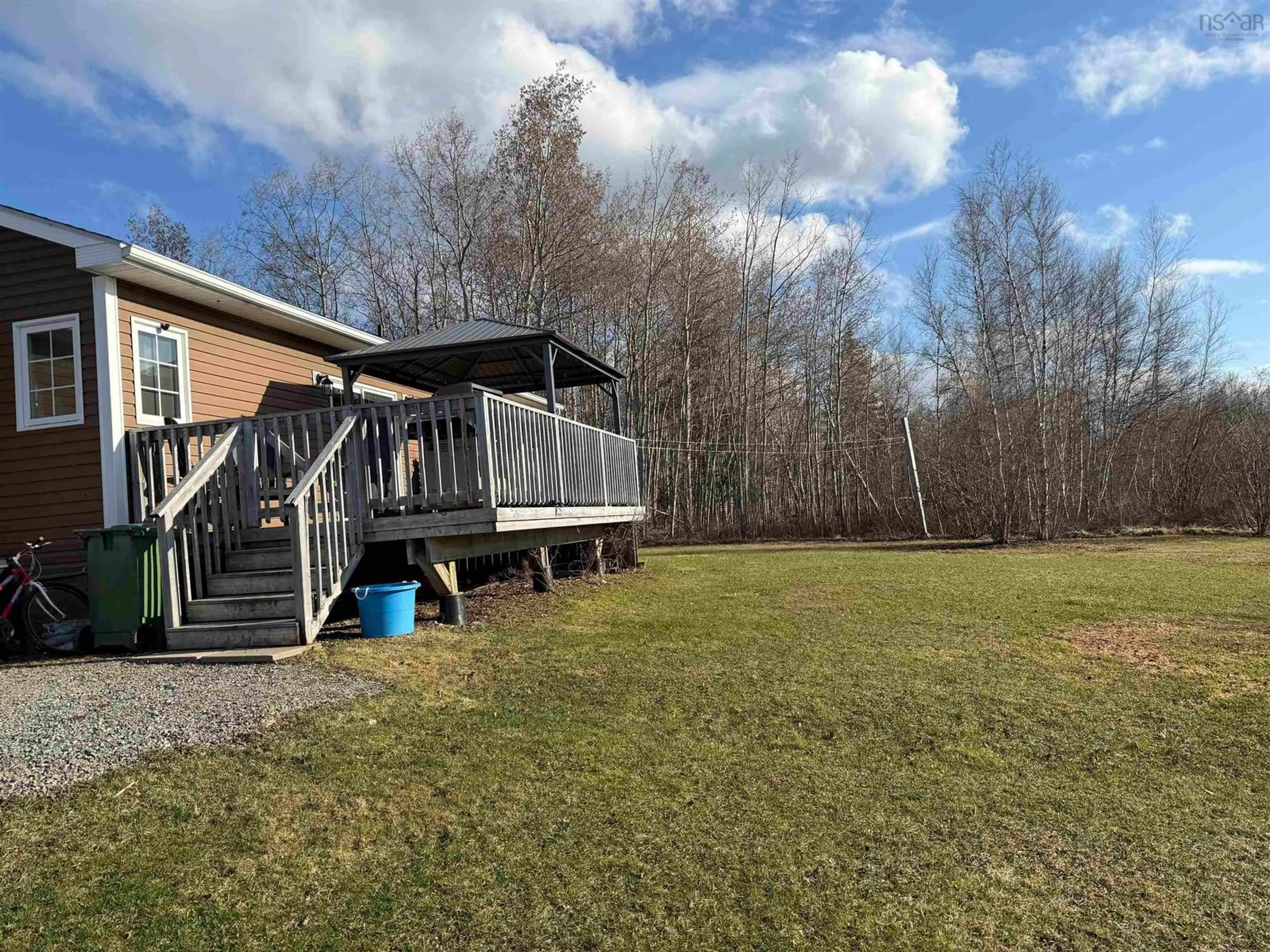 A pic from outside/outdoor area/front of a property/back of a property/a pic from drone, water/lake/river/ocean view for 1880 Temperance St, Westville Nova Scotia B0K 2A0