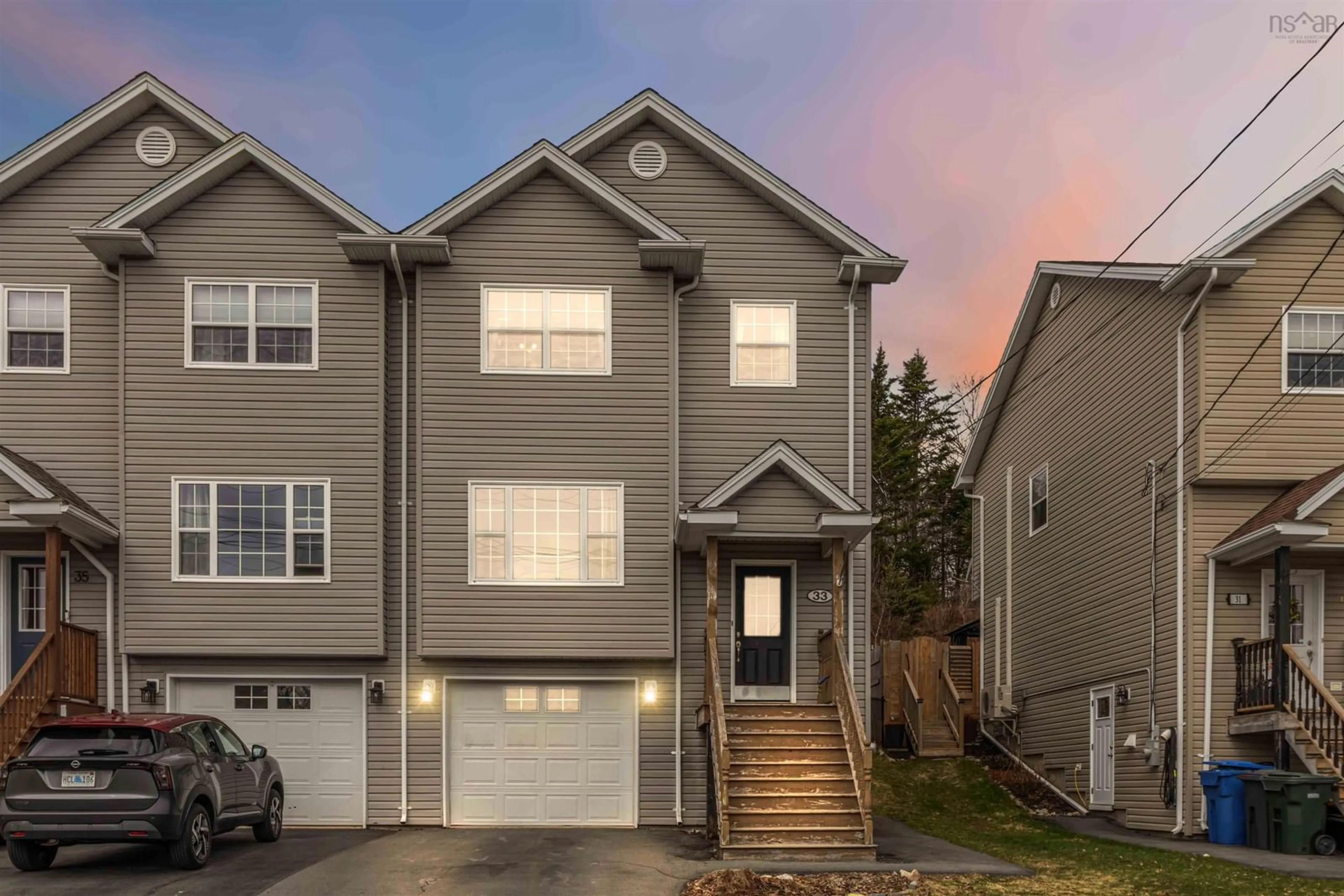 Home with vinyl exterior material, street for 33 Riverwood Dr, Timberlea Nova Scotia B3T 0B1