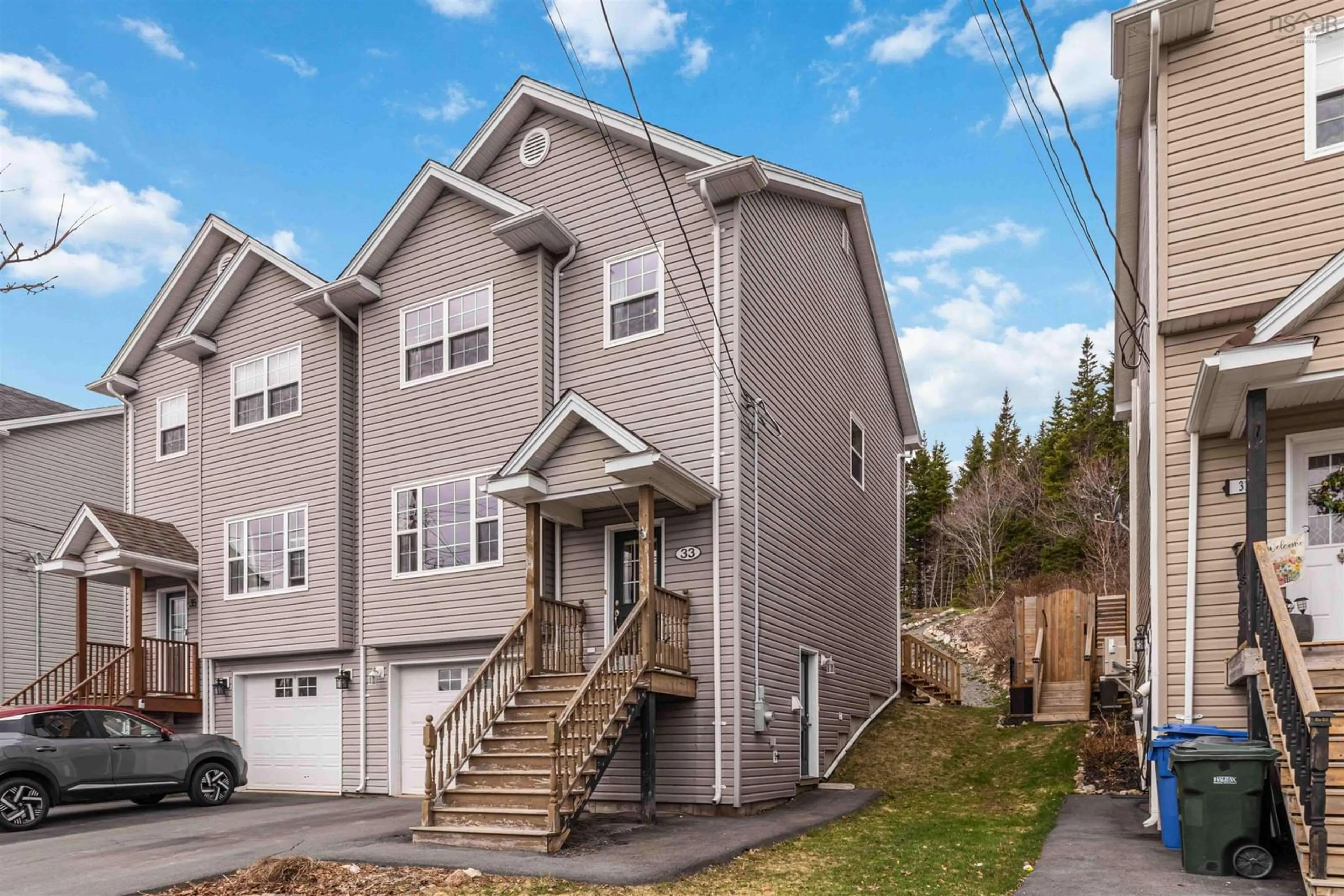 Home with vinyl exterior material, street for 33 Riverwood Dr, Timberlea Nova Scotia B3T 0B1