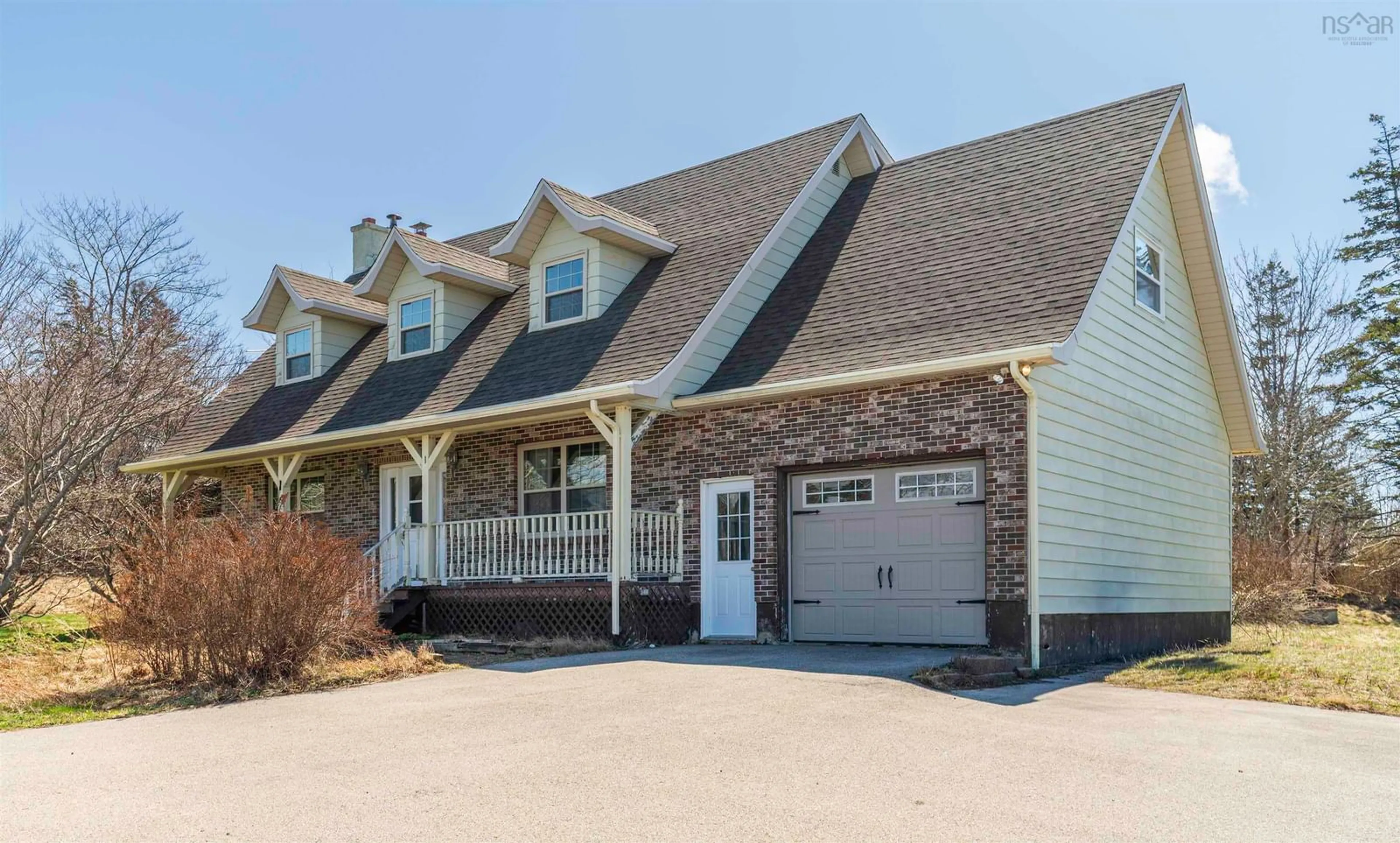 Home with vinyl exterior material, street for 74 Dearman Dr, Milton Highlands Nova Scotia B5A 5H1