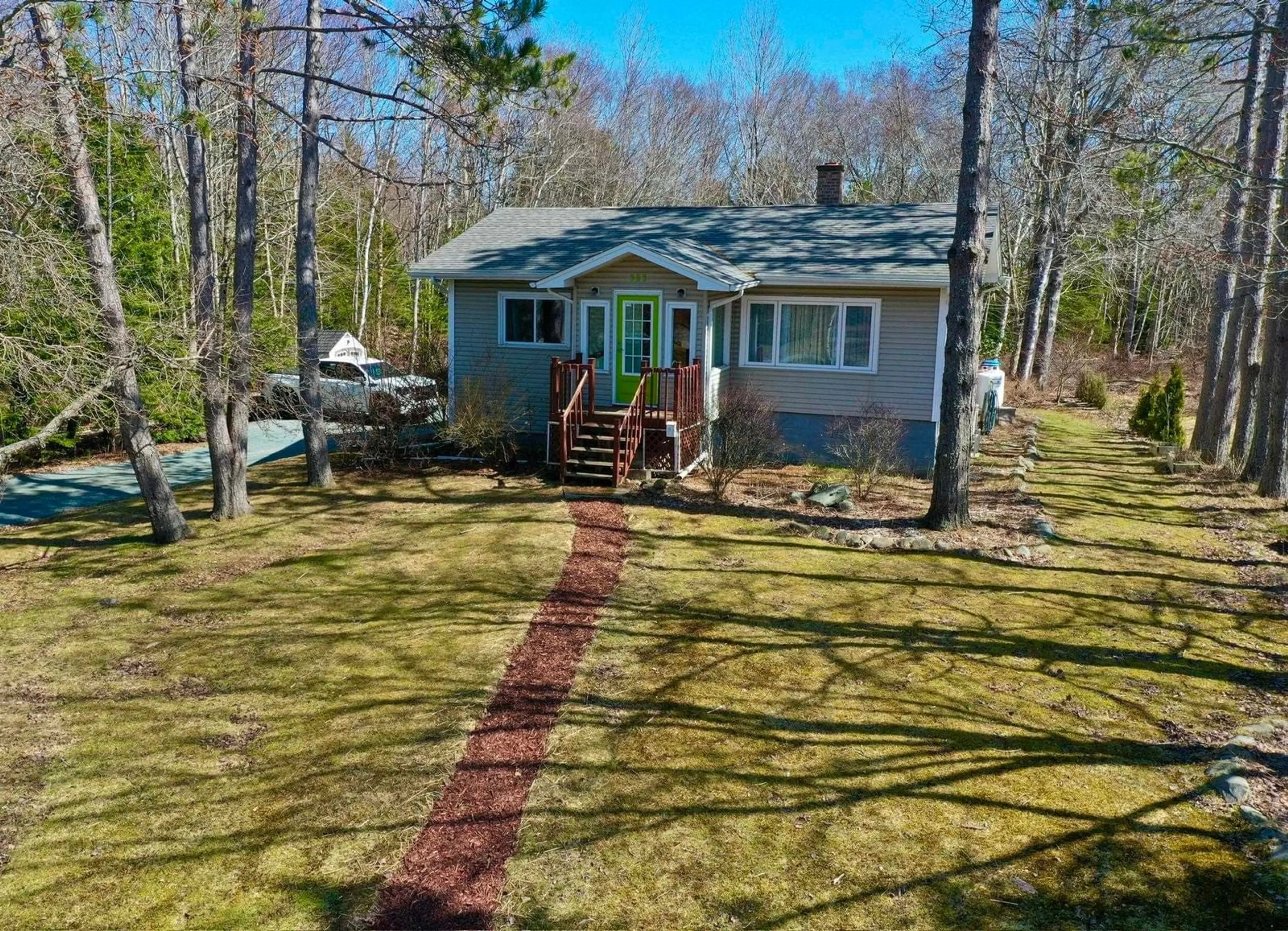 A pic from outside/outdoor area/front of a property/back of a property/a pic from drone, water/lake/river/ocean view for 553 Beaverbank, Beaver Bank Nova Scotia B4G 1B8
