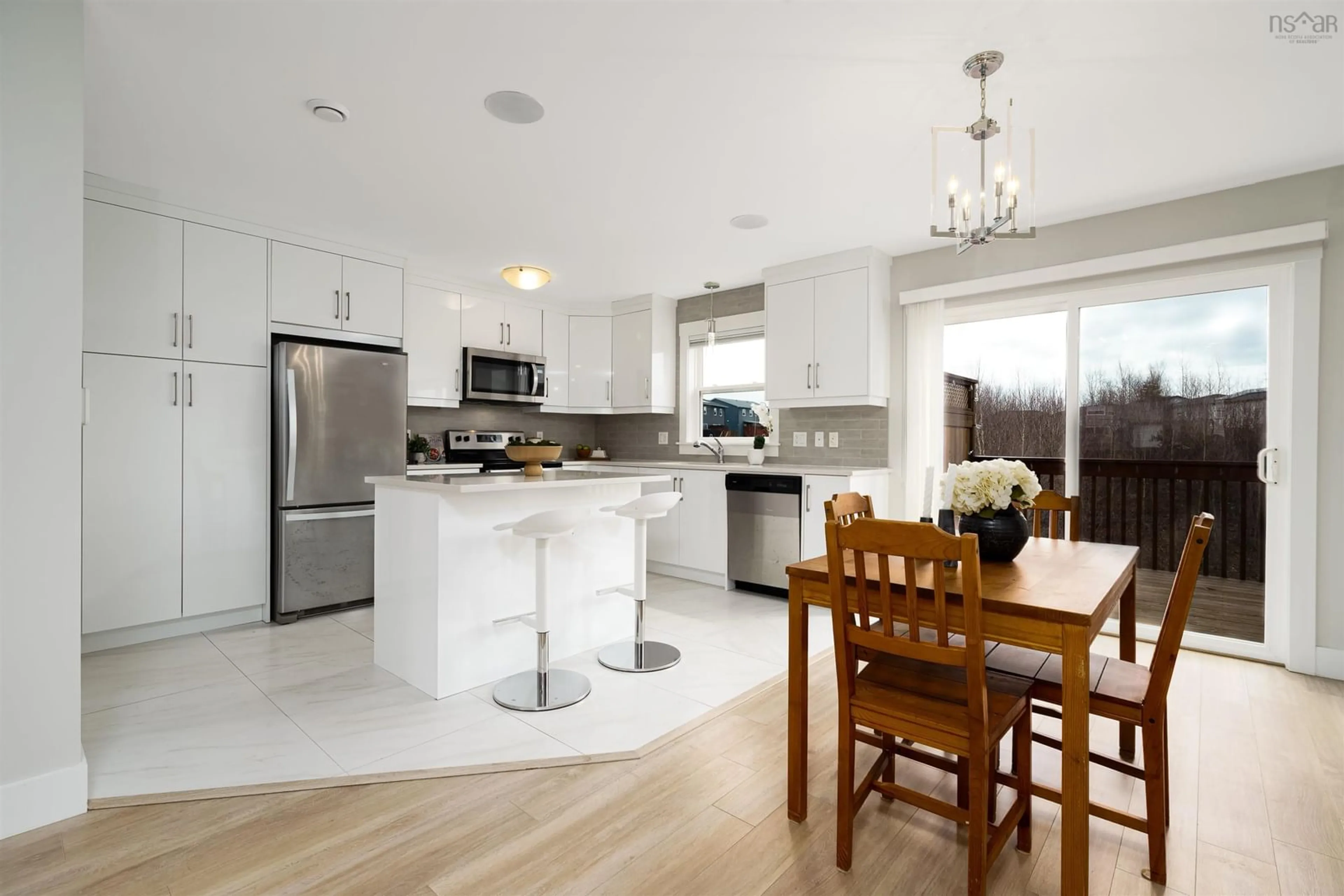 Contemporary kitchen, ceramic/tile floor for 27 Onyx Cres, Halifax Nova Scotia B3P 0H5
