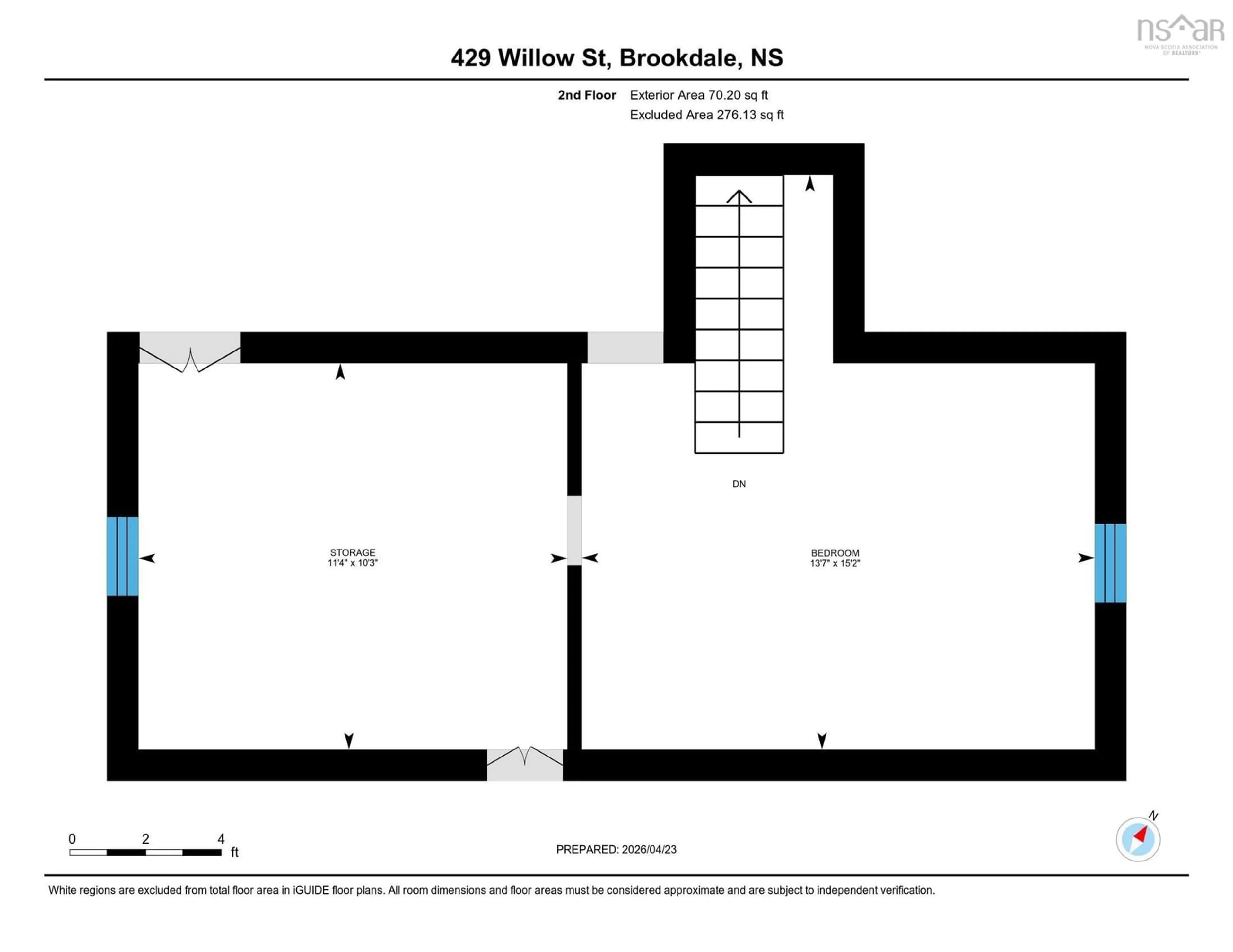 Floor plan for 429 Willow St, Brookdale Nova Scotia B4H 3Y3
