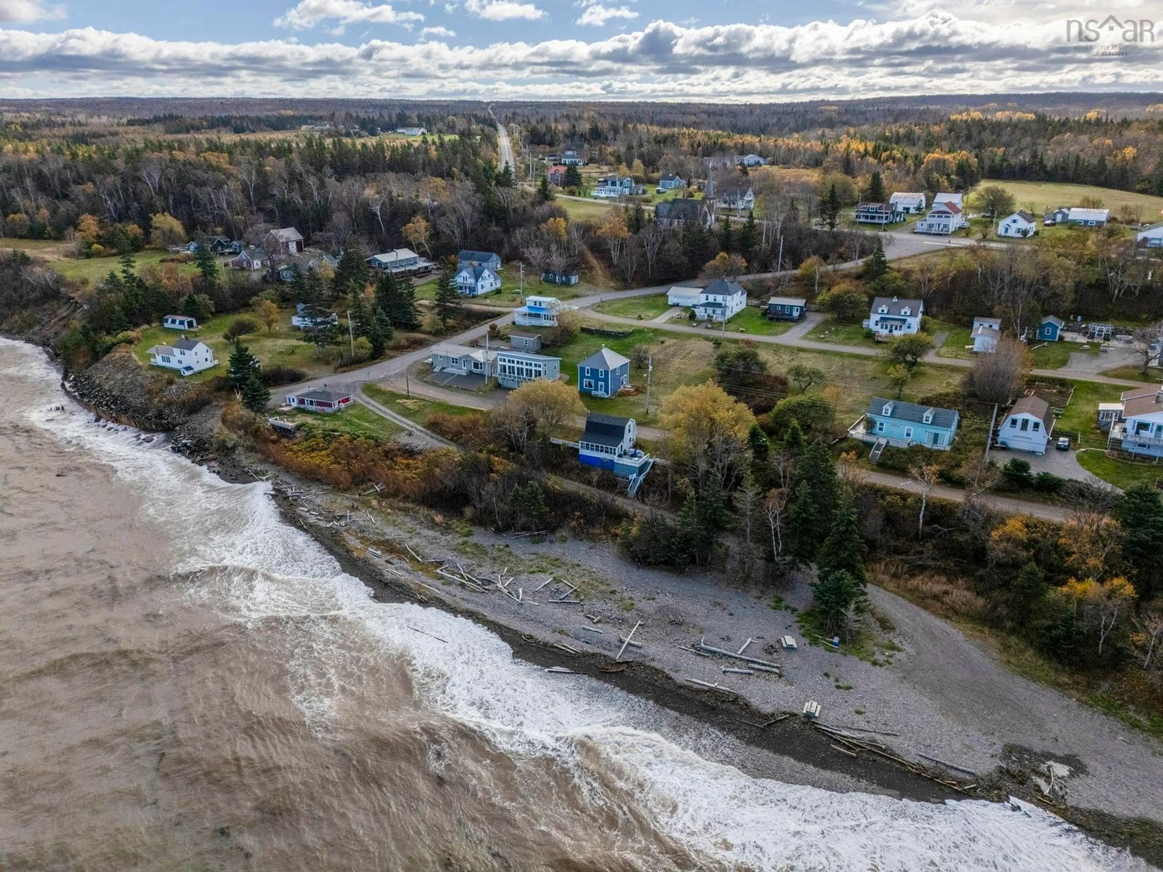 A pic from outside/outdoor area/front of a property/back of a property/a pic from drone, water/lake/river/ocean view for 33 Lower Street, Morden Nova Scotia B0P 1C0