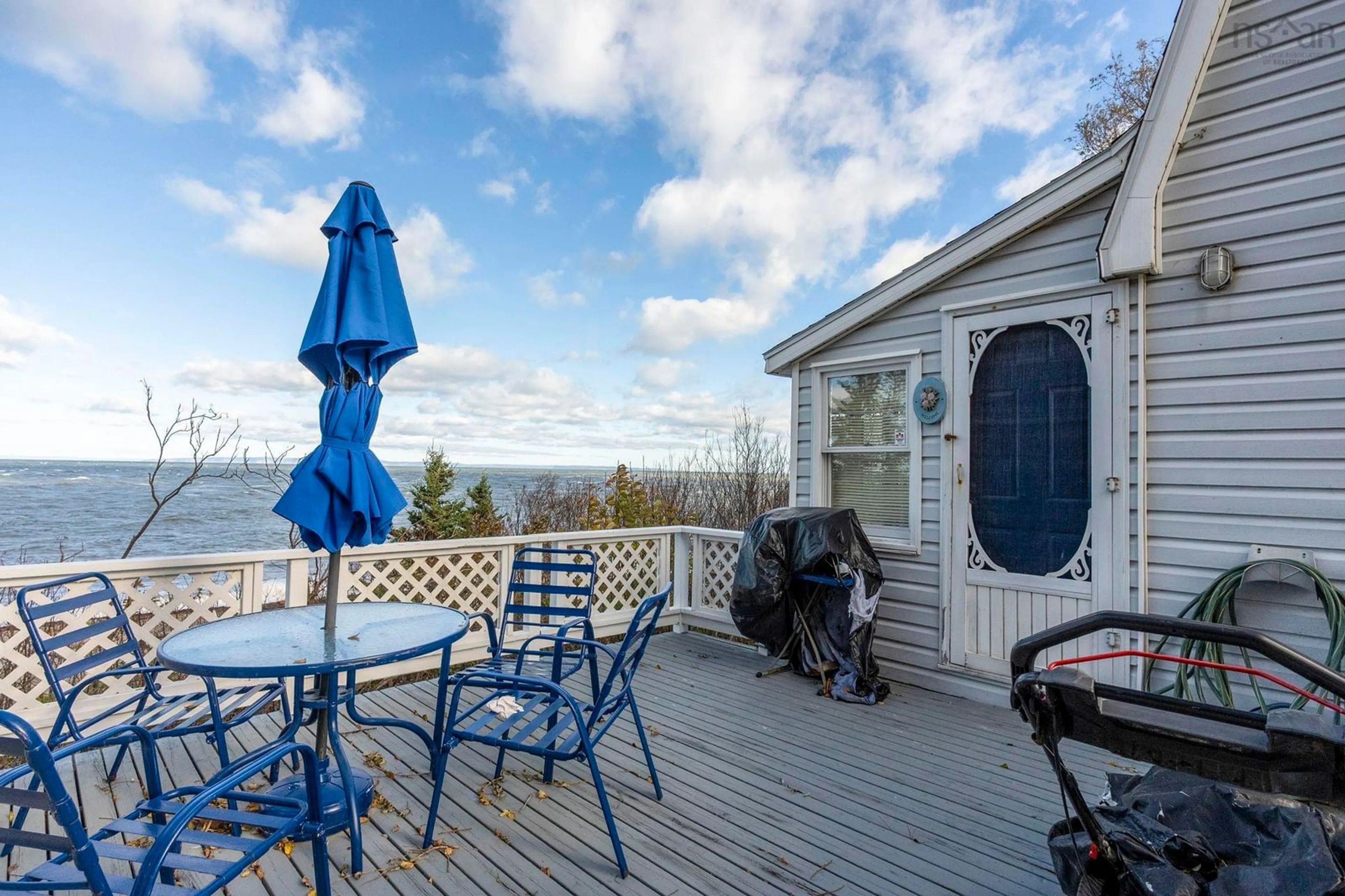 Patio, water/lake/river/ocean view for 33 Lower Street, Morden Nova Scotia B0P 1C0