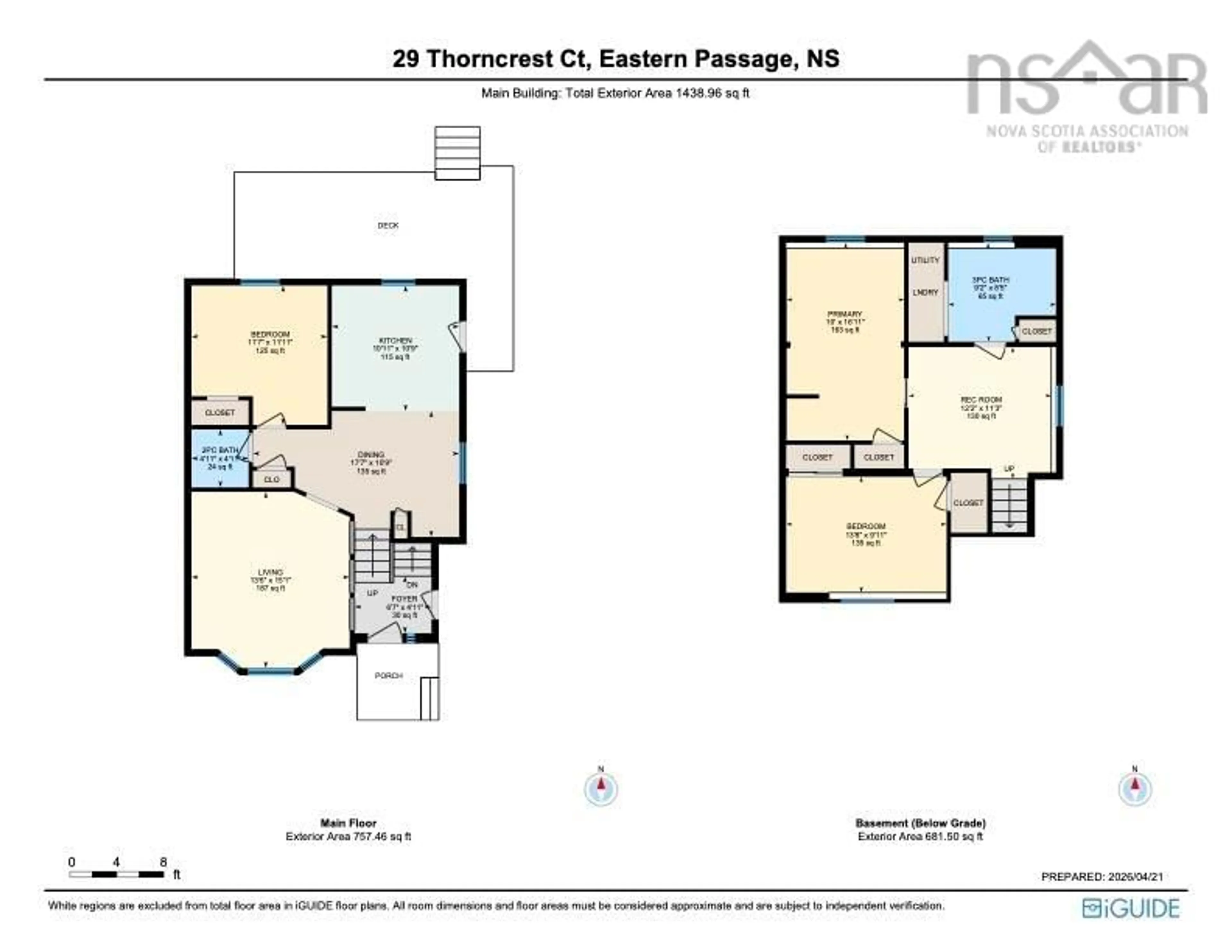 Floor plan for 29 Thorncrest Crt, Eastern Passage Nova Scotia B3G 1N4