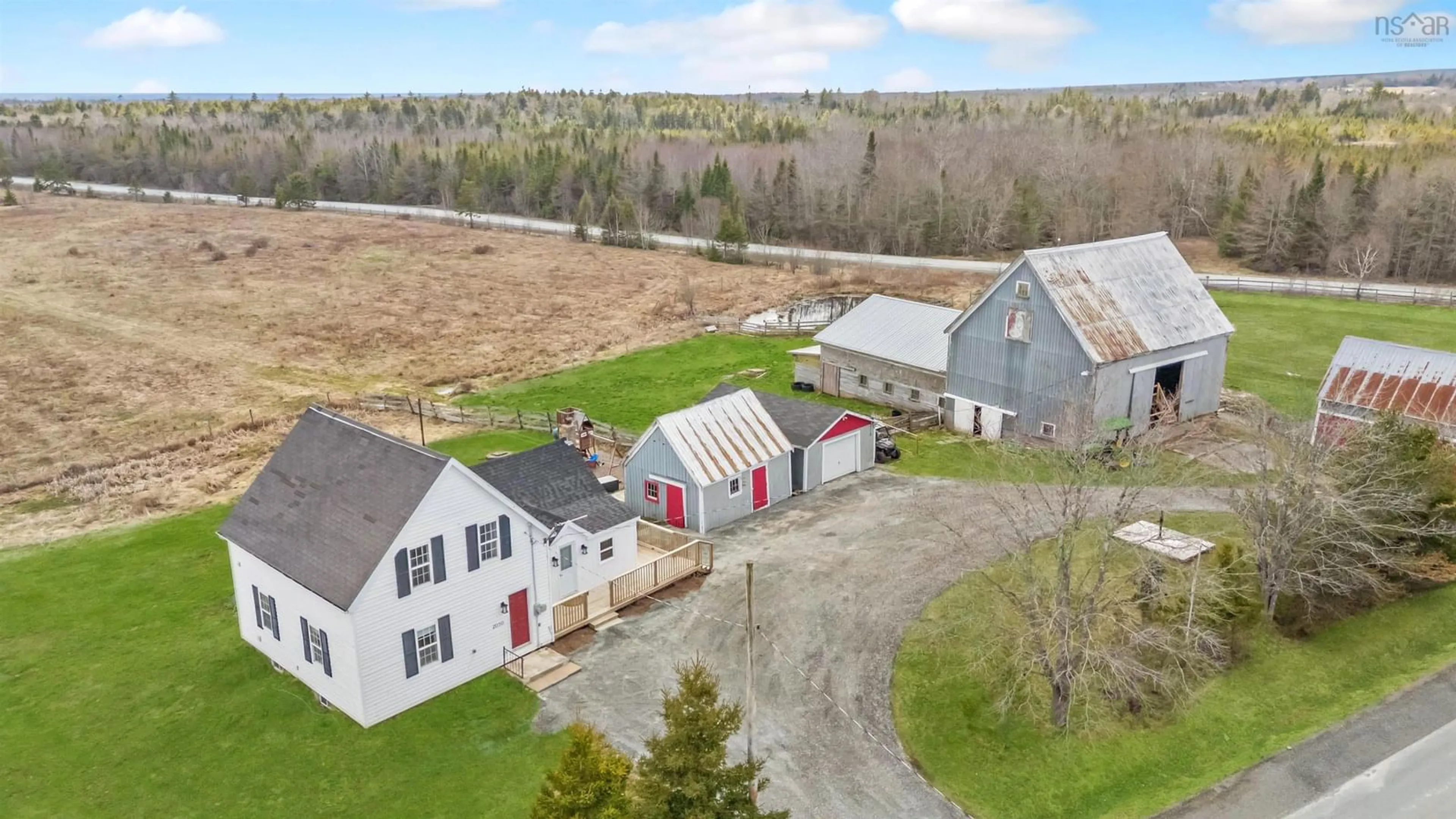 A pic from outside/outdoor area/front of a property/back of a property/a pic from drone, unknown for 2050 Indian Rd, Macphees Corner Nova Scotia B0N 2H0