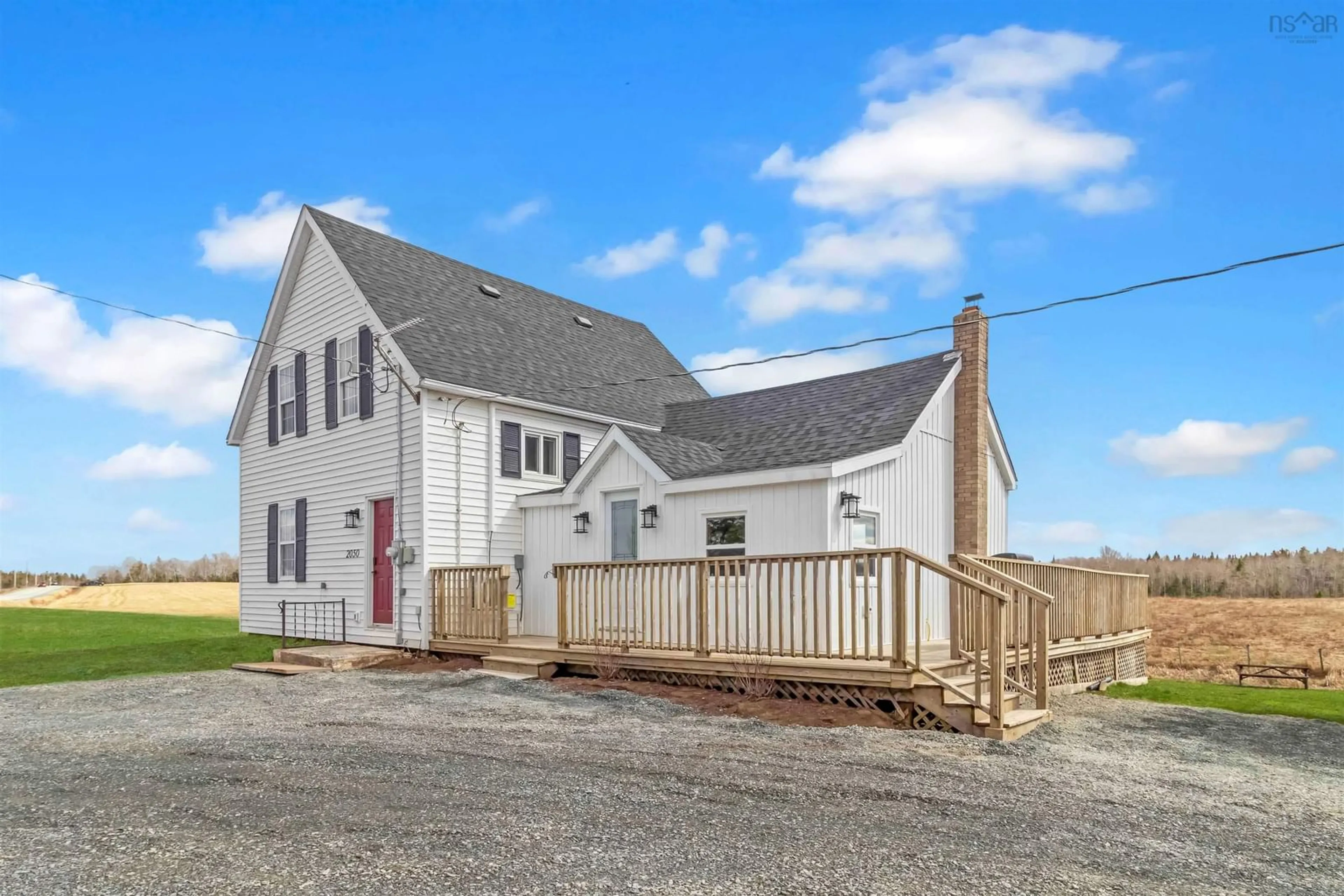 A pic from outside/outdoor area/front of a property/back of a property/a pic from drone, street for 2050 Indian Rd, Macphees Corner Nova Scotia B0N 2H0