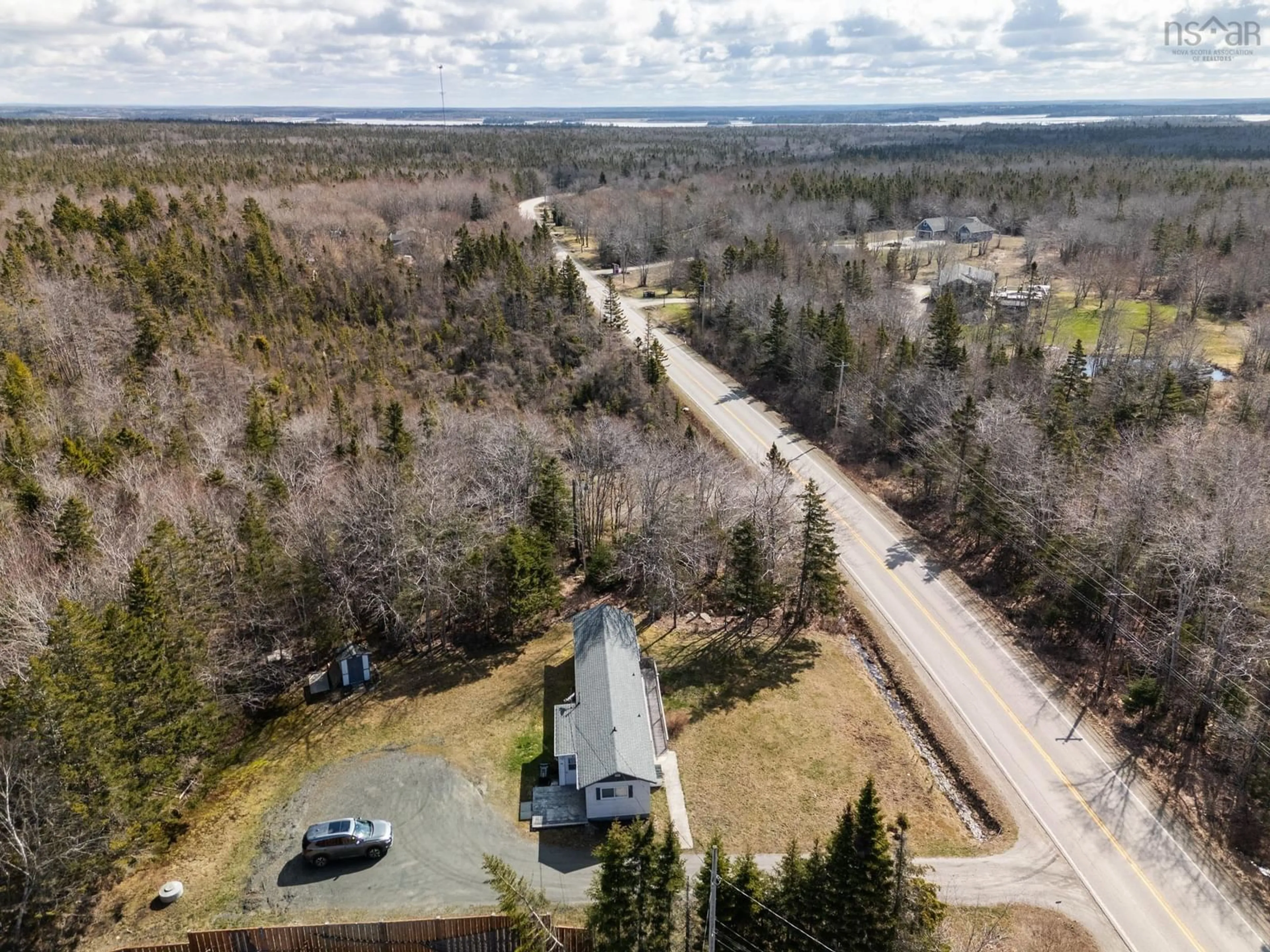 A pic from outside/outdoor area/front of a property/back of a property/a pic from drone, unknown for 337 Highway 334, Arcadia Nova Scotia B0W 1B0