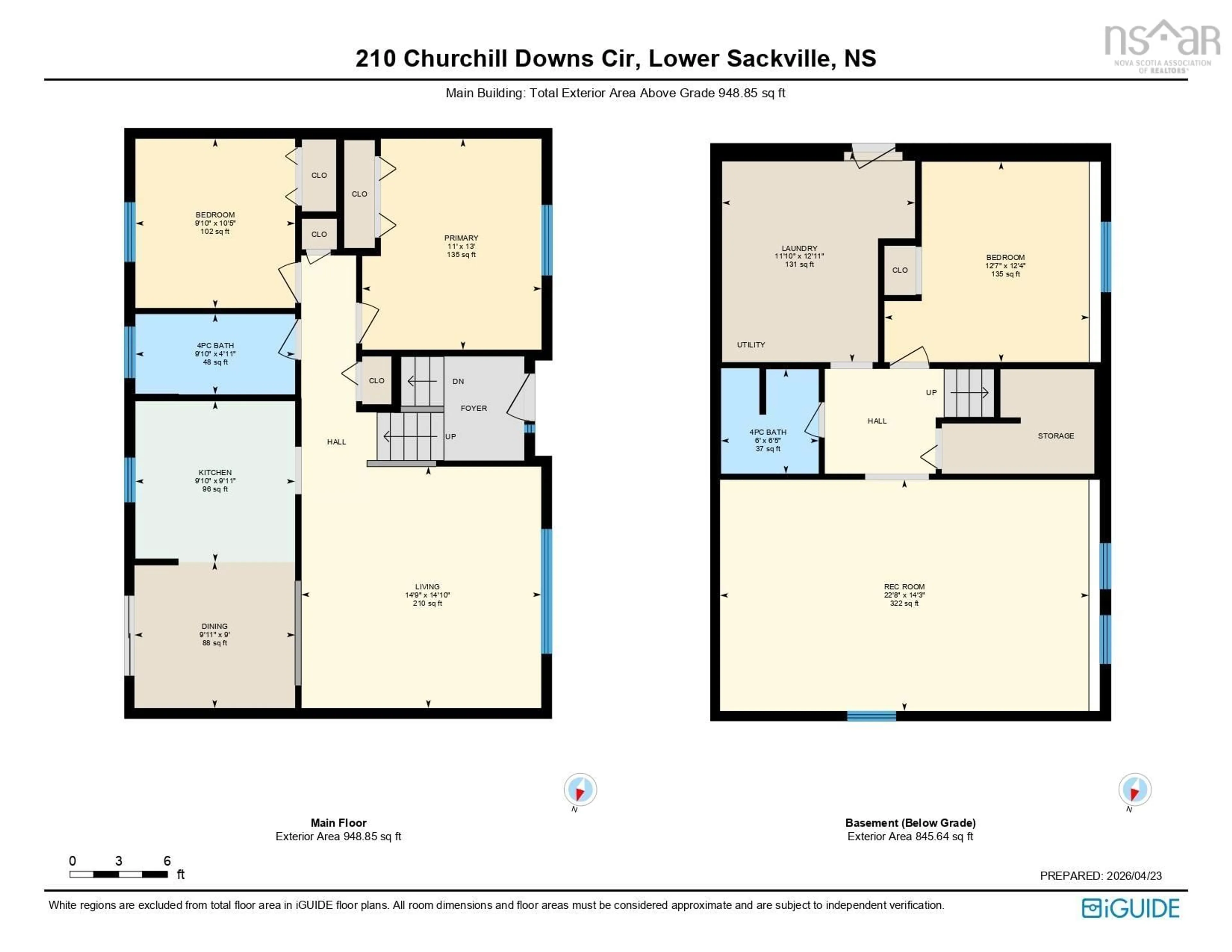 Floor plan for 210 Churchill Downs Cir, Lower Sackville Nova Scotia B4E 2J7