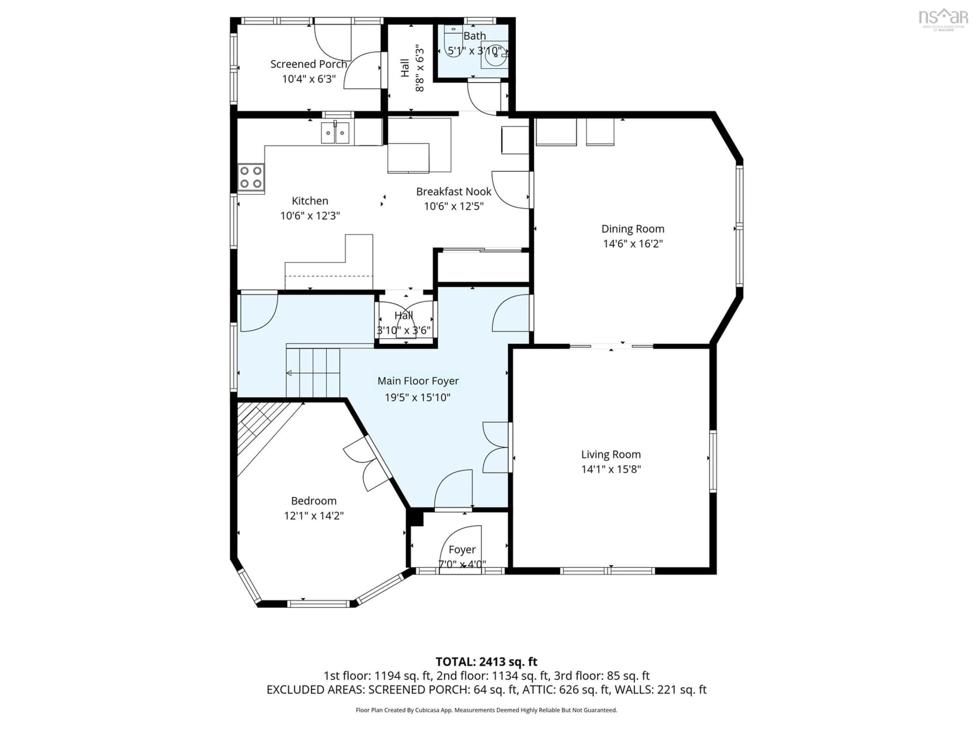 Floor plan for 40 Clifford St, Amherst Nova Scotia B4H 2G4