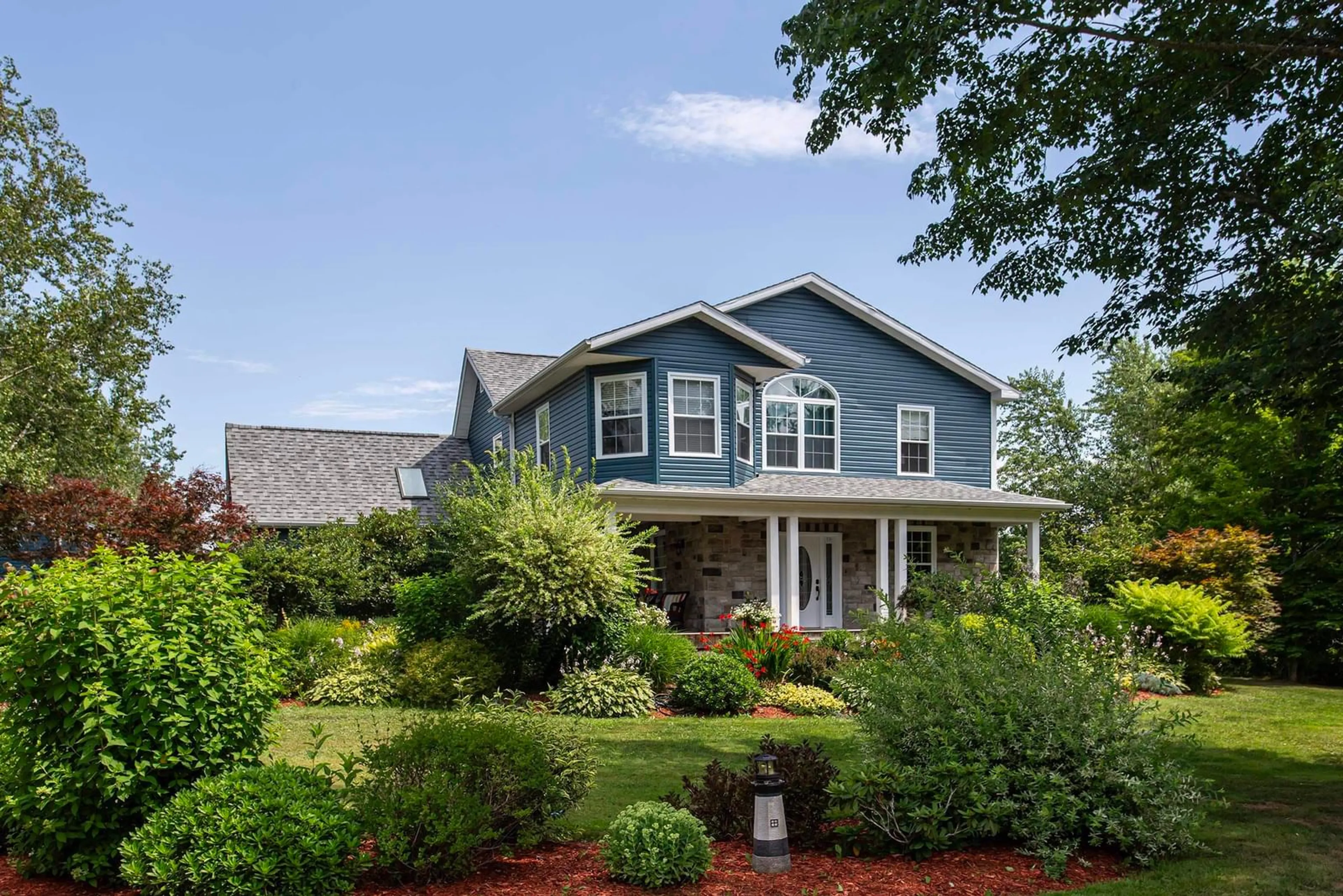 Home with vinyl exterior material, street for 484 Shaw Rd, Berwick North Nova Scotia B0P 1E0