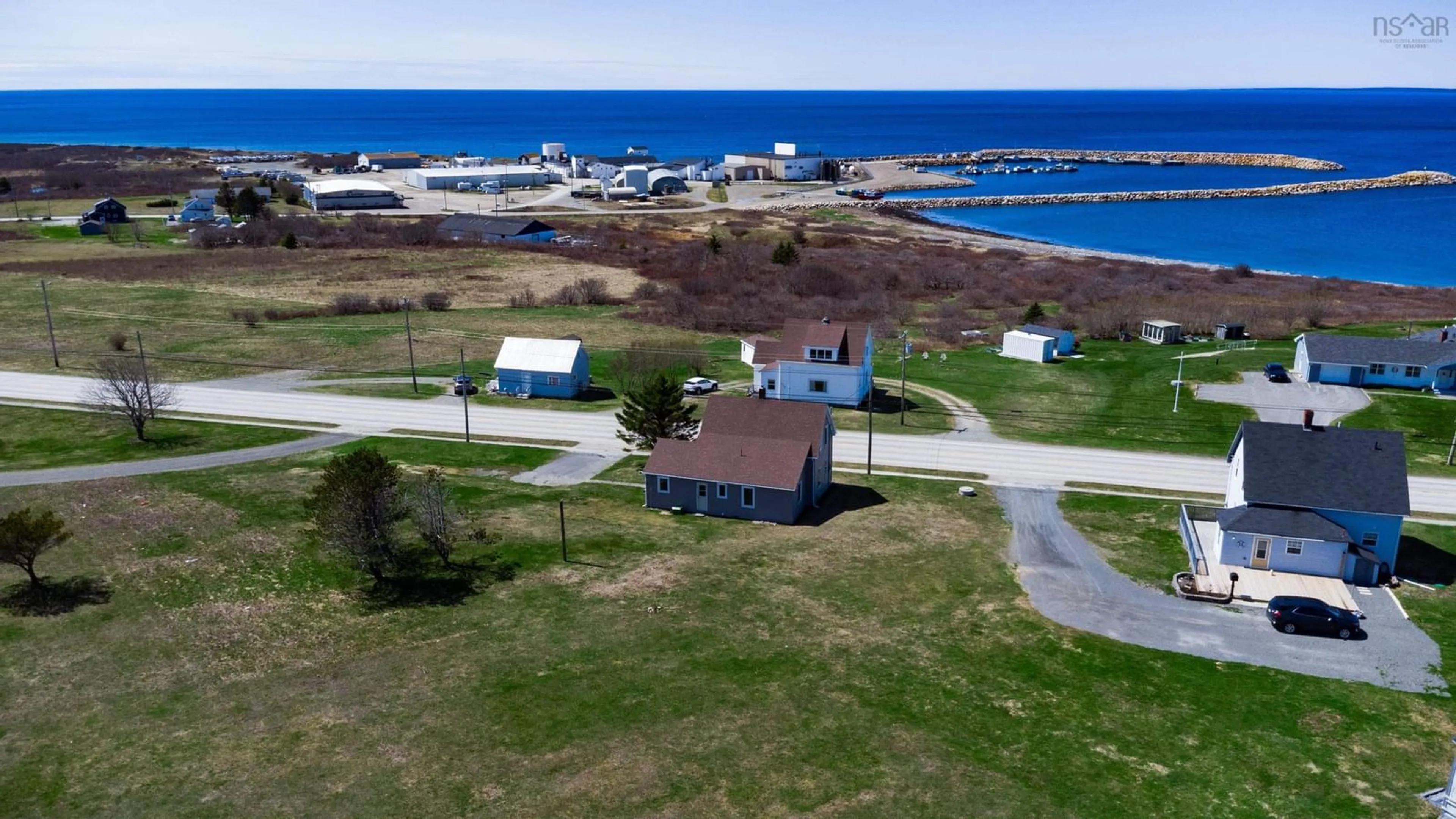 A pic from outside/outdoor area/front of a property/back of a property/a pic from drone, water/lake/river/ocean view for 10130 Highway 1, Saulnierville Nova Scotia B0W 2Z0