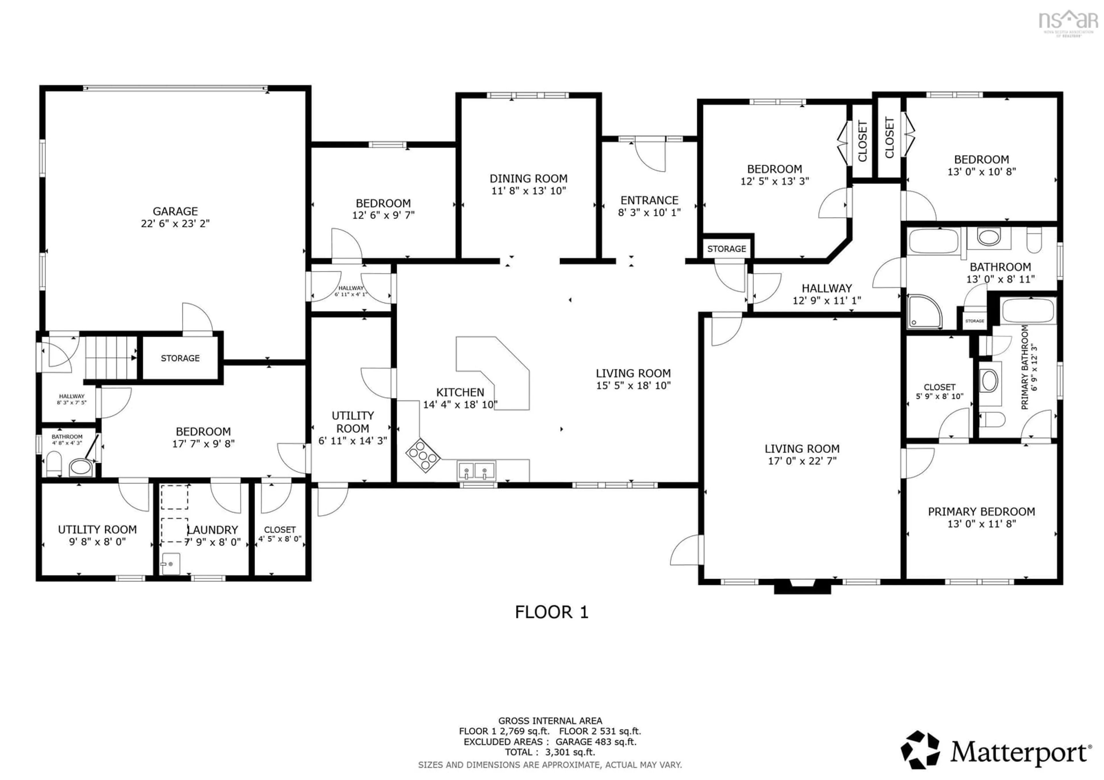 Floor plan for 103 Sussex Dr, Stillwater Lake Nova Scotia B3Z 4J2