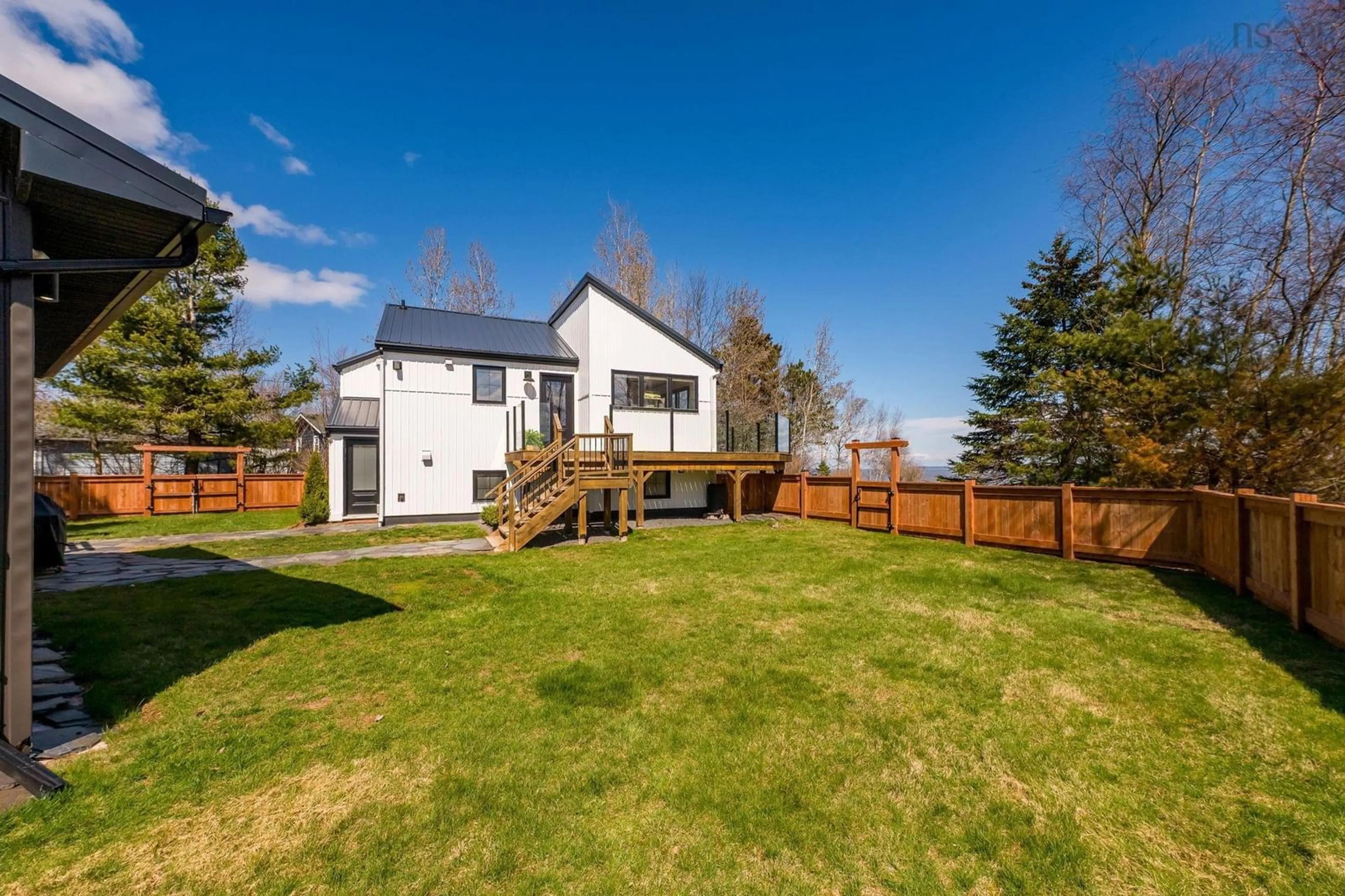 A pic from outside/outdoor area/front of a property/back of a property/a pic from drone, unknown for 504 Porters Point Branch Rd, Lower Canard Nova Scotia B0P 1T0