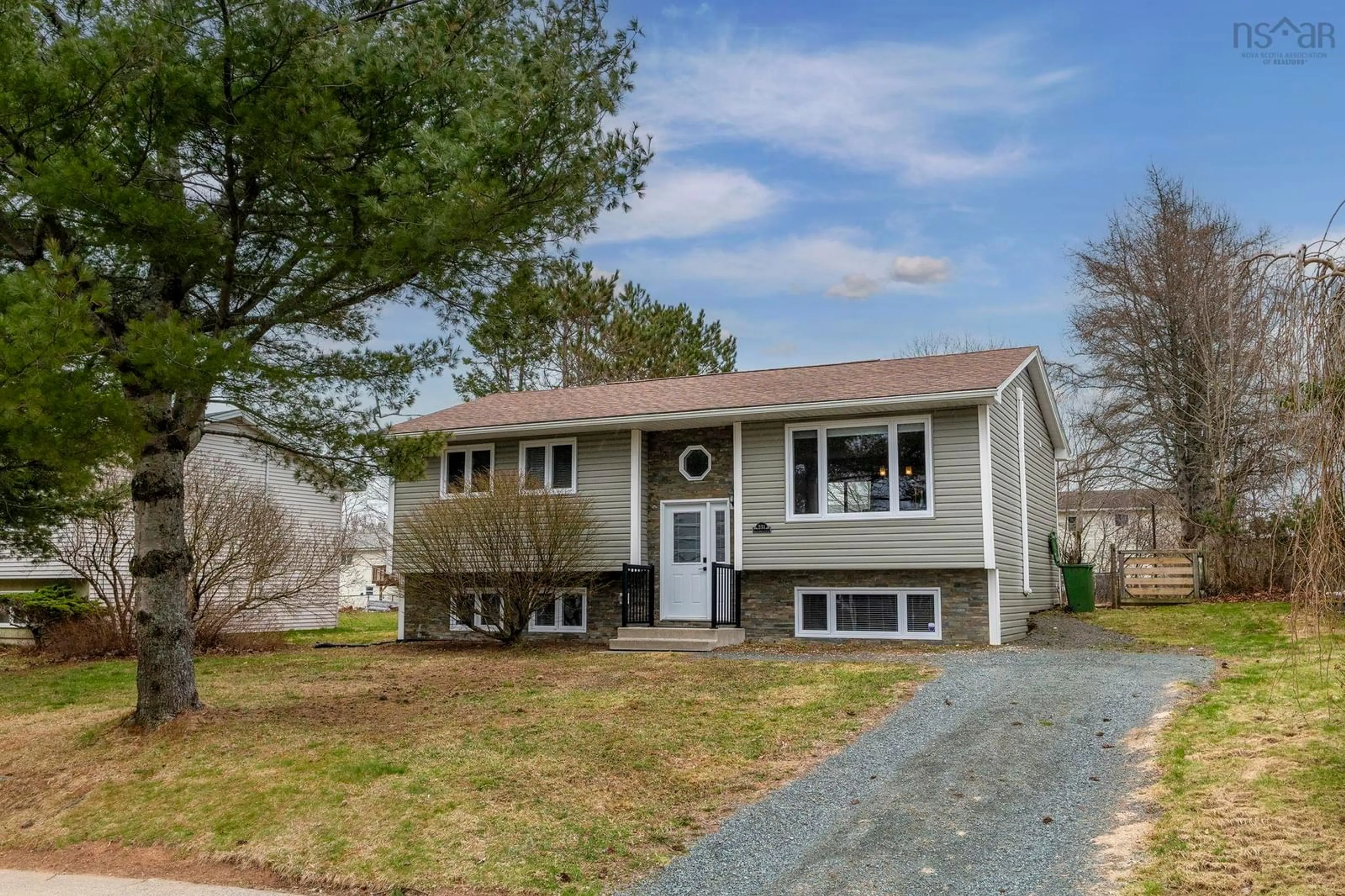 Home with vinyl exterior material, street for 231 Mount Edward Rd, Woodlawn Nova Scotia B2W 3L4