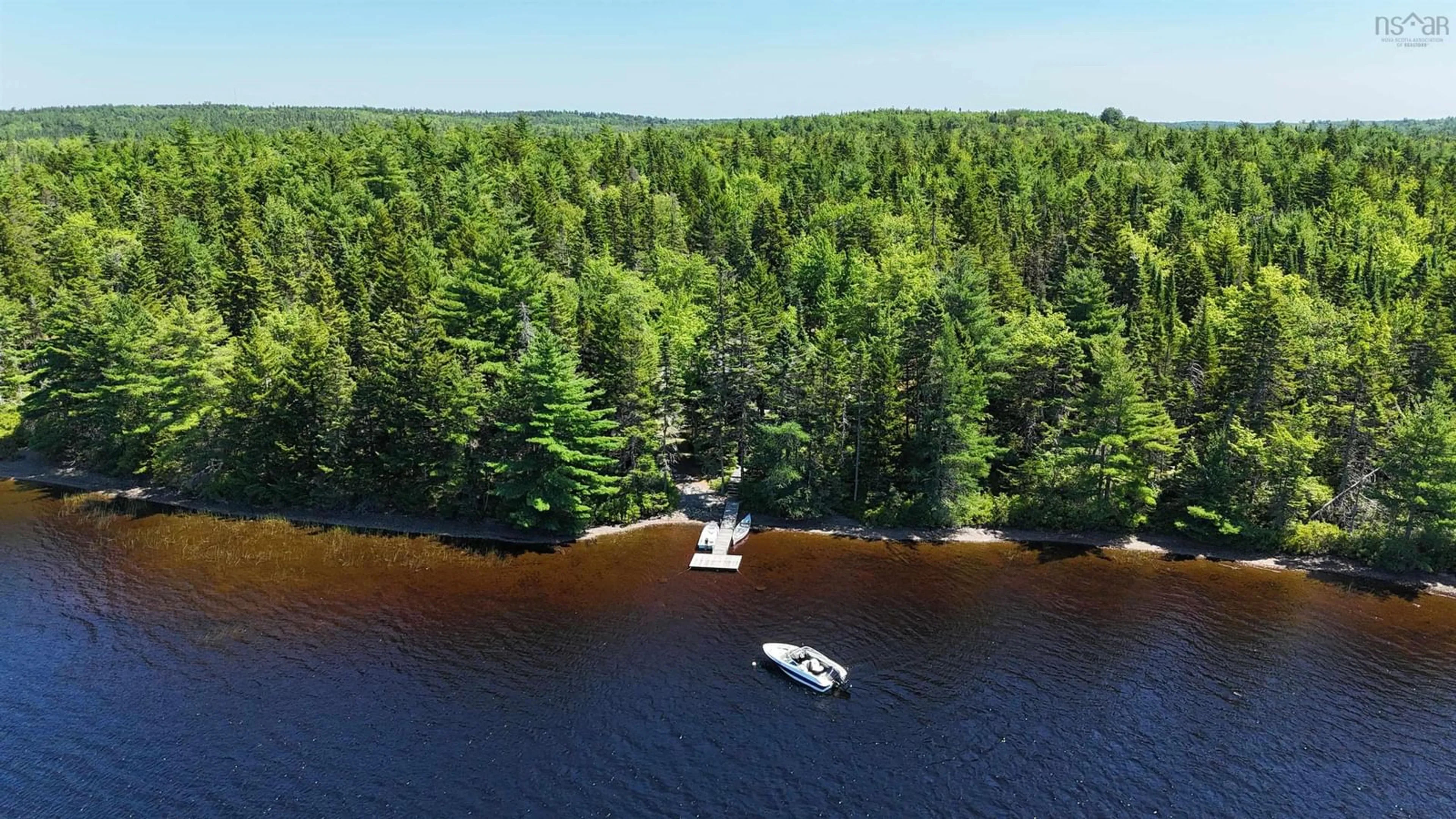 A pic from outside/outdoor area/front of a property/back of a property/a pic from drone, water/lake/river/ocean view for 376 Lakefront Dr, Chelsea Nova Scotia B4V 7M9