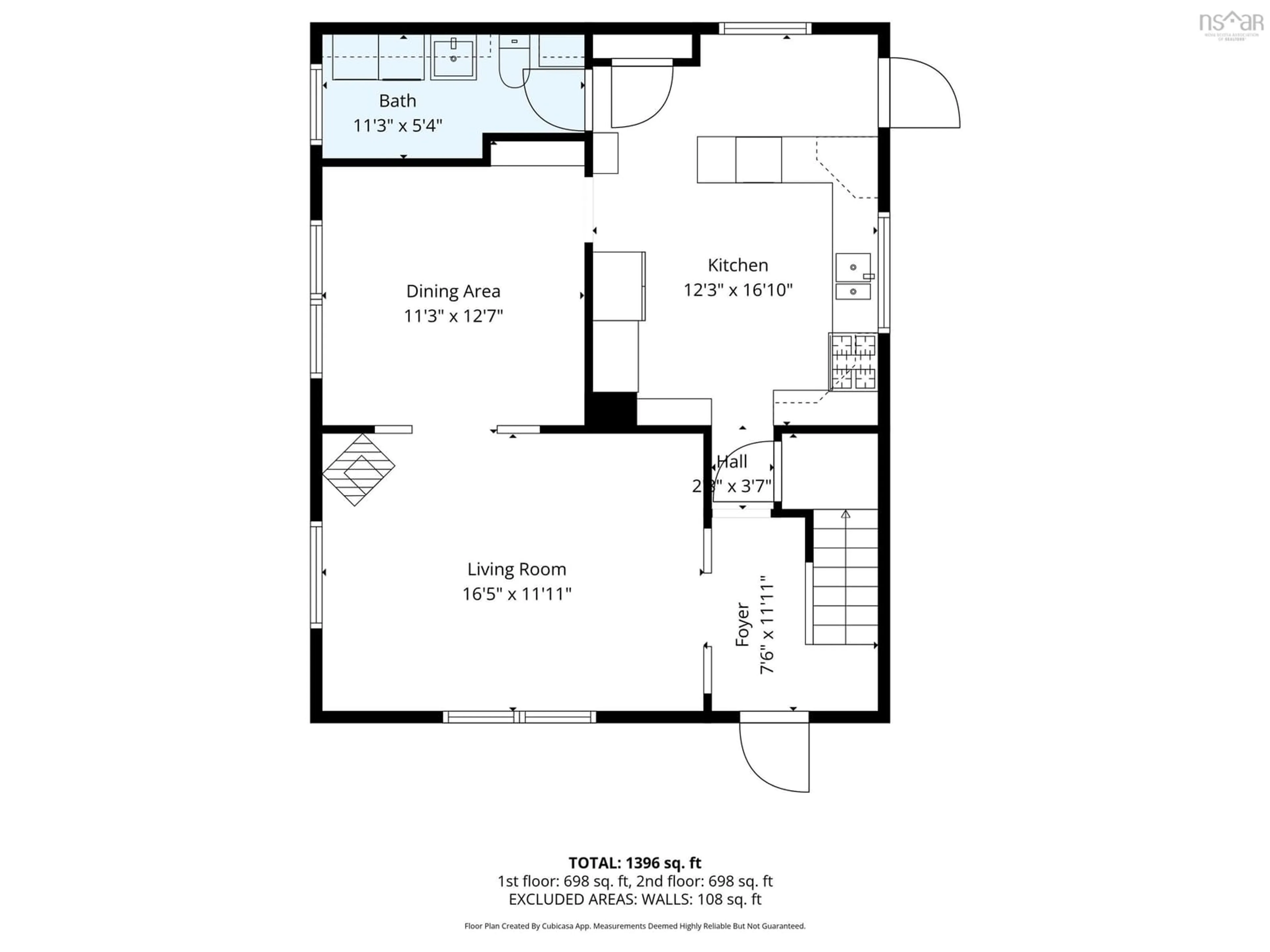 Floor plan for 28 Maple Dr, Middle Musquodoboit Nova Scotia B0N 1X0