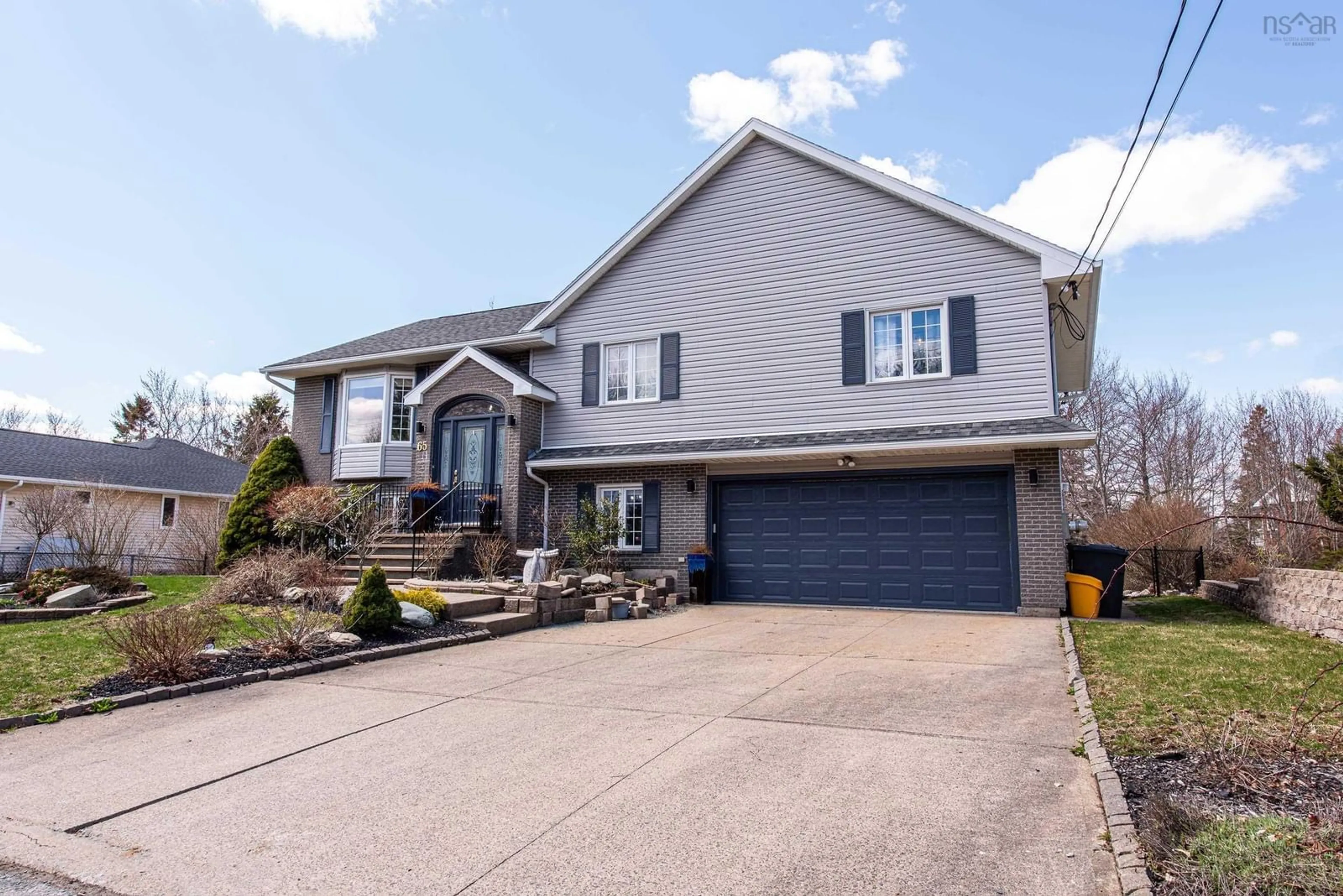 Home with vinyl exterior material, street for 65 Appian Way, Dartmouth Nova Scotia B2X 3G4