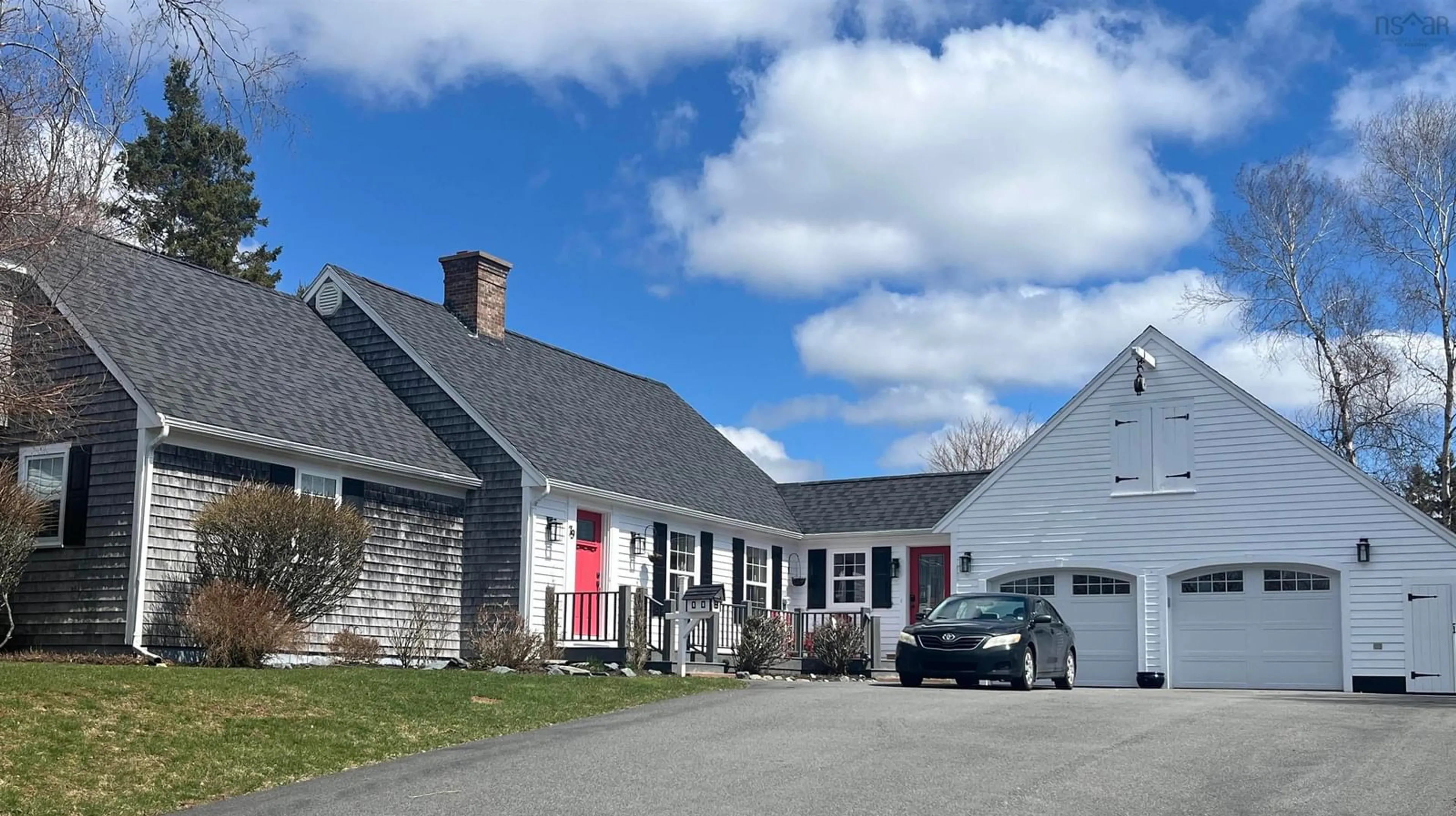 A pic from outside/outdoor area/front of a property/back of a property/a pic from drone, street for 79 Saxonhurst Dr, Bible Hill Nova Scotia B6L 4G5