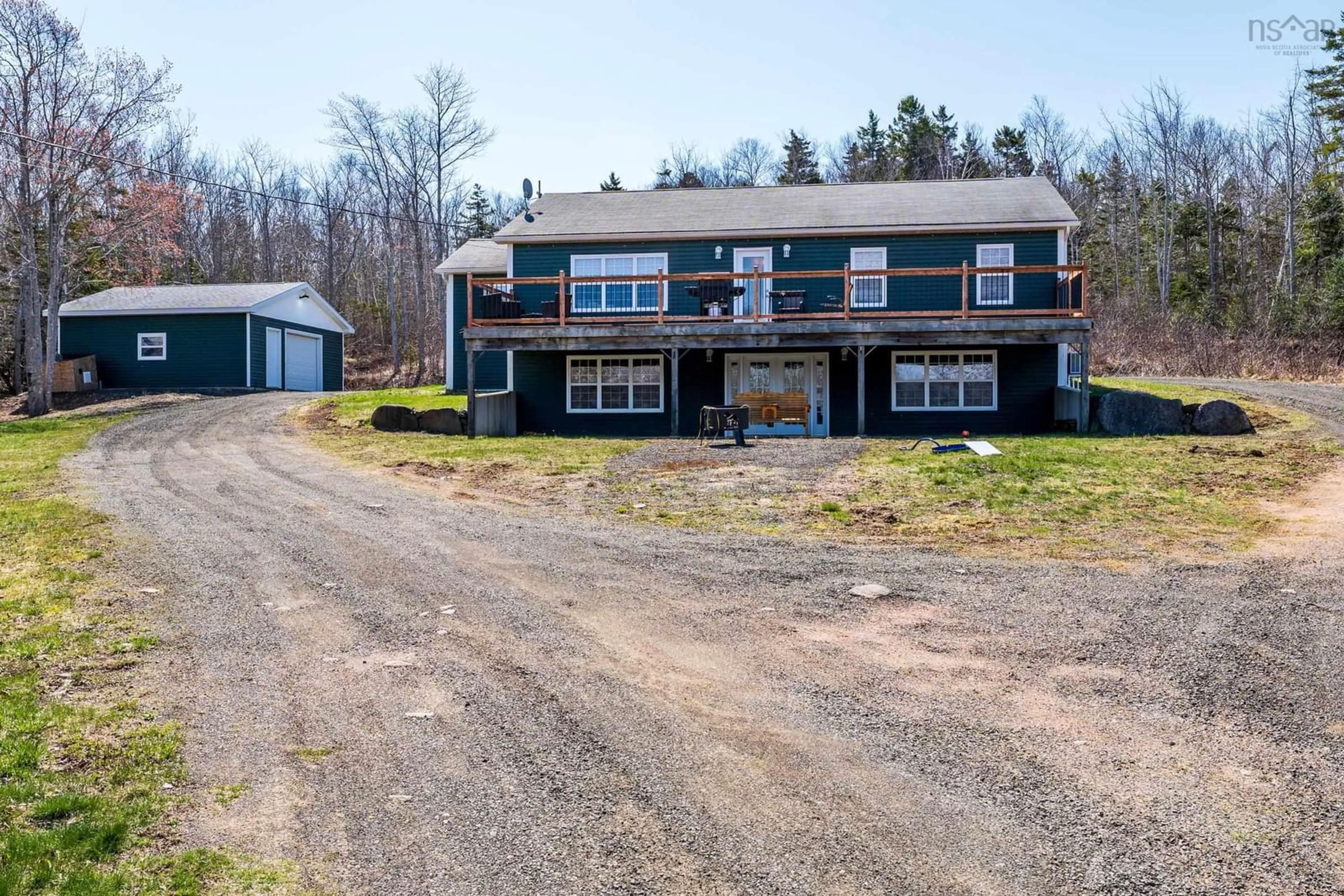 A pic from outside/outdoor area/front of a property/back of a property/a pic from drone, unknown for 3152 Shore Rd, Litchfield Nova Scotia B0S 1A0