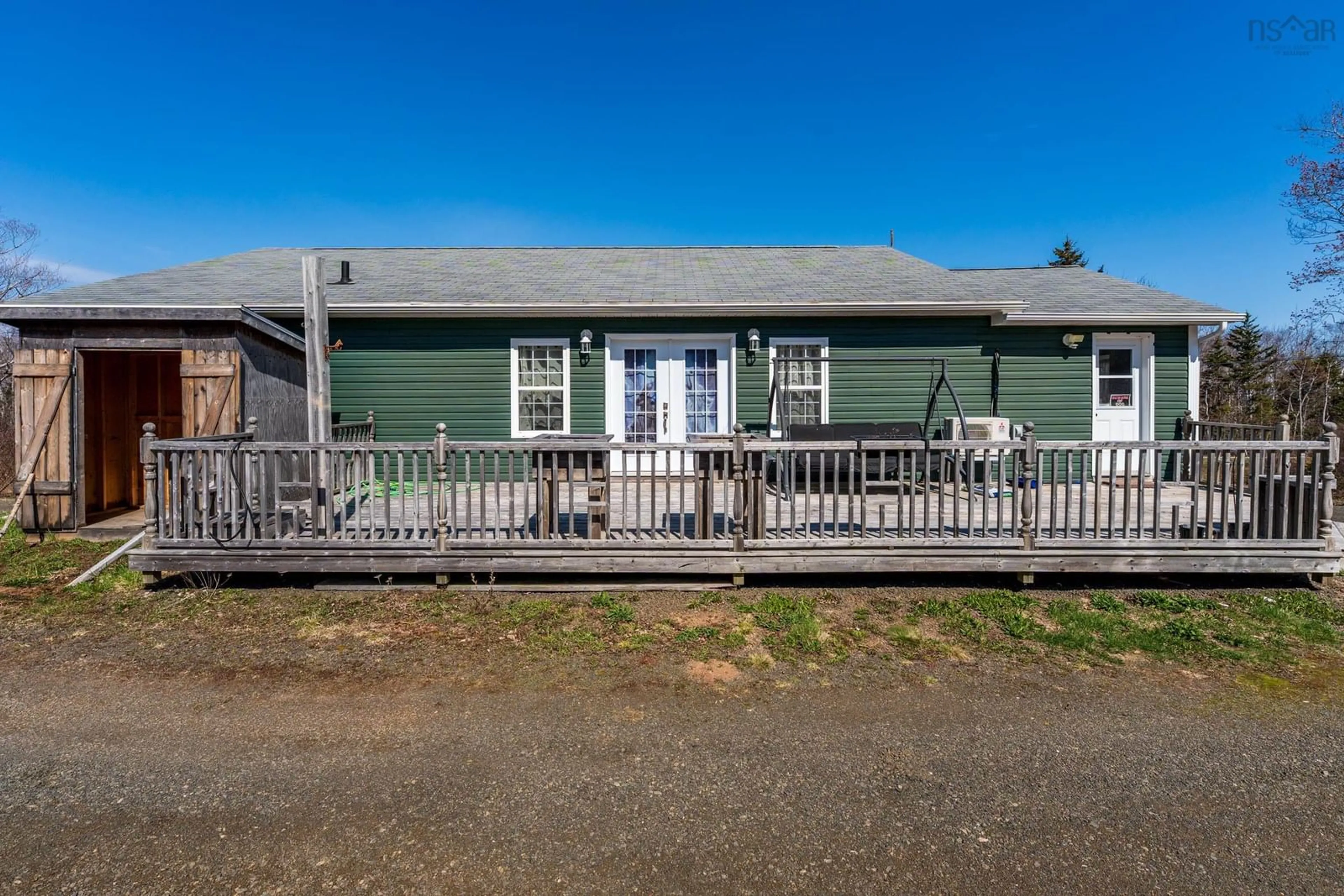 A pic from outside/outdoor area/front of a property/back of a property/a pic from drone, street for 3152 Shore Rd, Litchfield Nova Scotia B0S 1A0