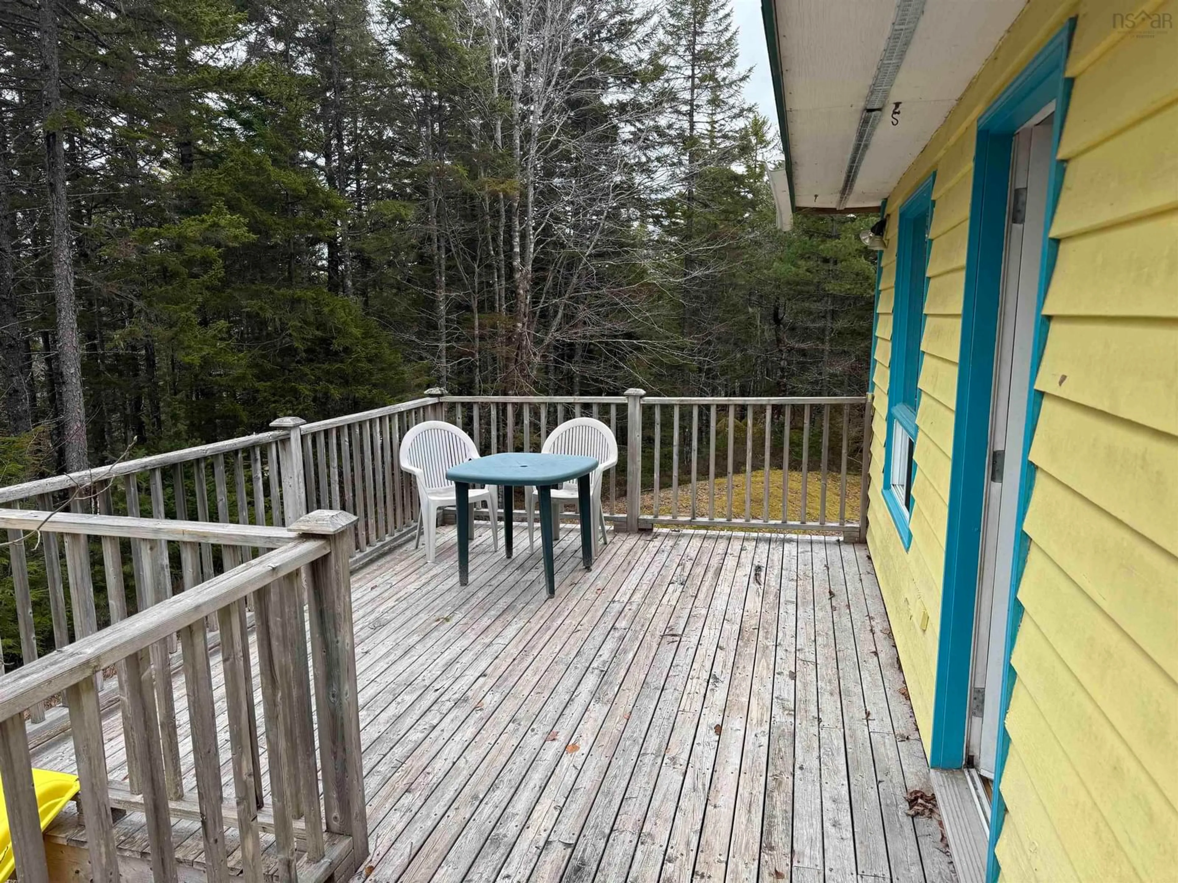Patio, forest/trees view for 314 Chalet Dr, Vaughan Nova Scotia B0N 2T0