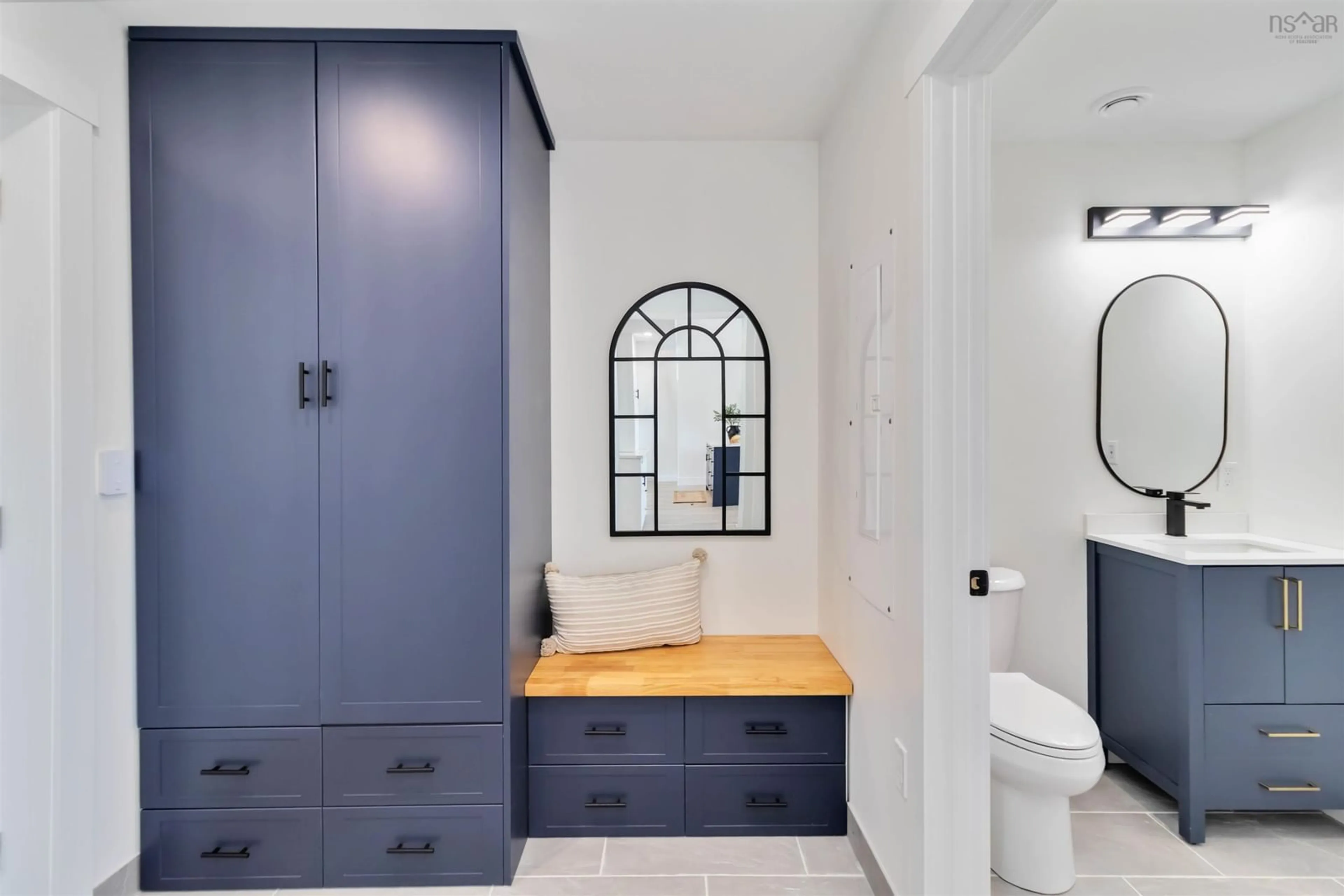 Contemporary bathroom, ceramic/tile floor for 16 Compass Cove Crt, Fox Point Nova Scotia B0J 1T0