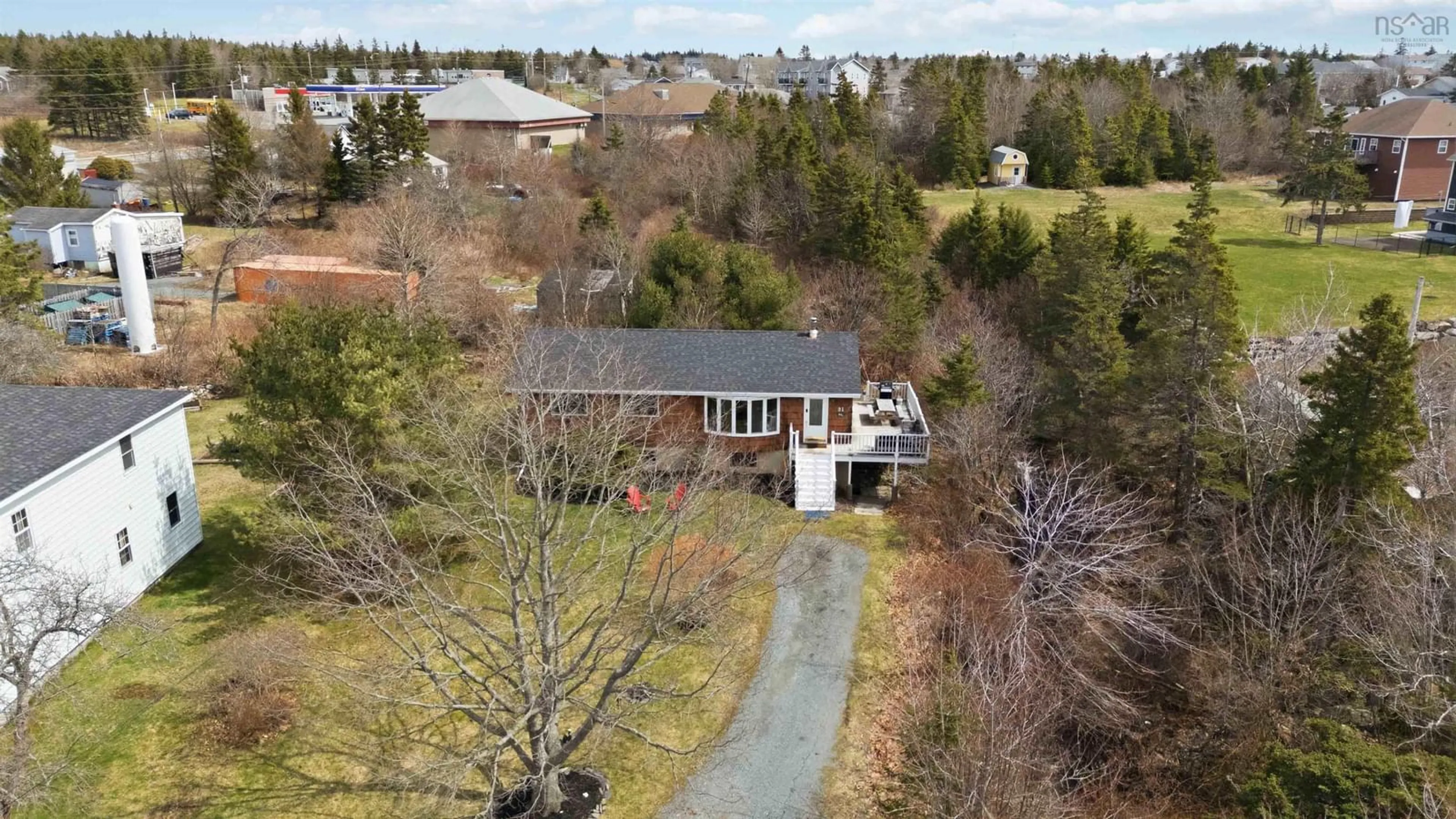 A pic from outside/outdoor area/front of a property/back of a property/a pic from drone, unknown for 31 Francis Drive, Eastern Passage Nova Scotia B3G 1M7