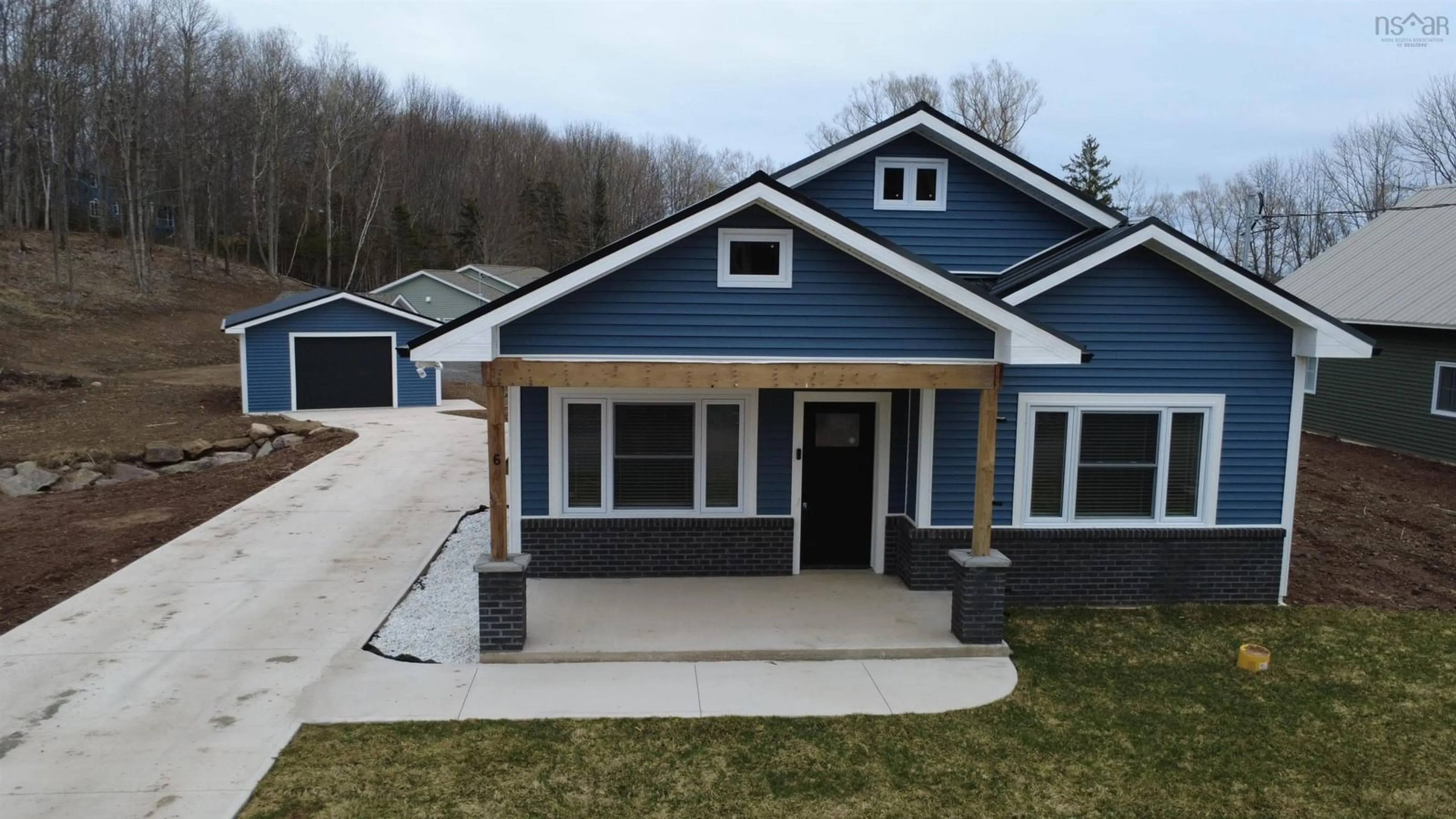 Home with vinyl exterior material, street for 6 Michaela St, Pictou Nova Scotia B0K 1H0