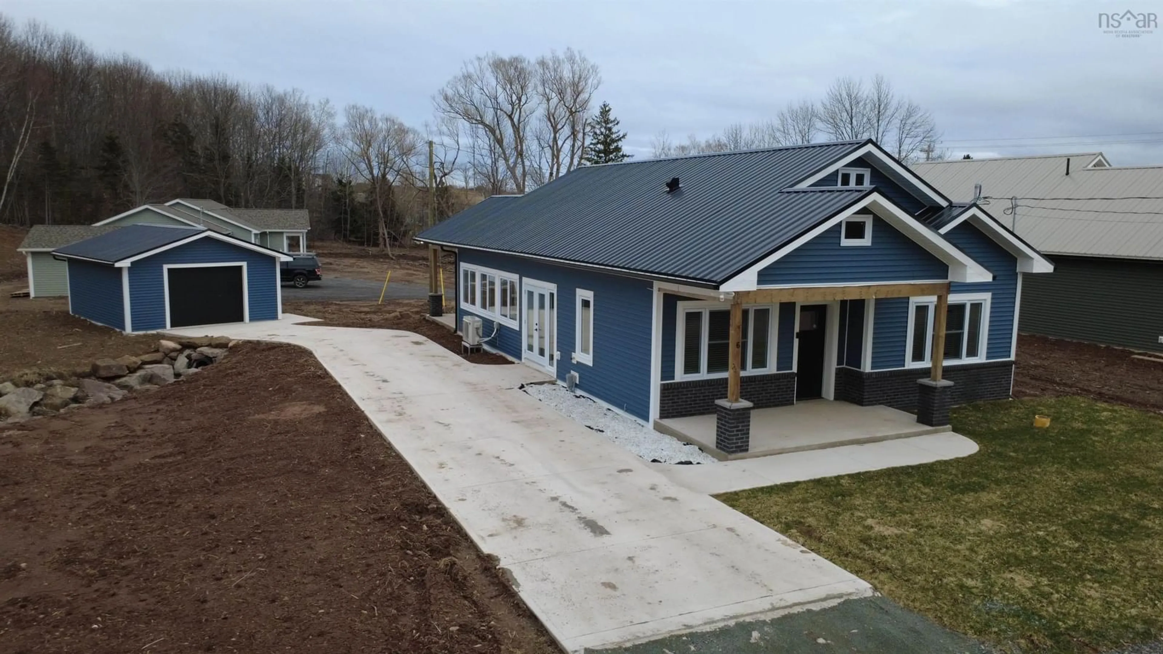 A pic from outside/outdoor area/front of a property/back of a property/a pic from drone, building for 6 Michaela St, Pictou Nova Scotia B0K 1H0