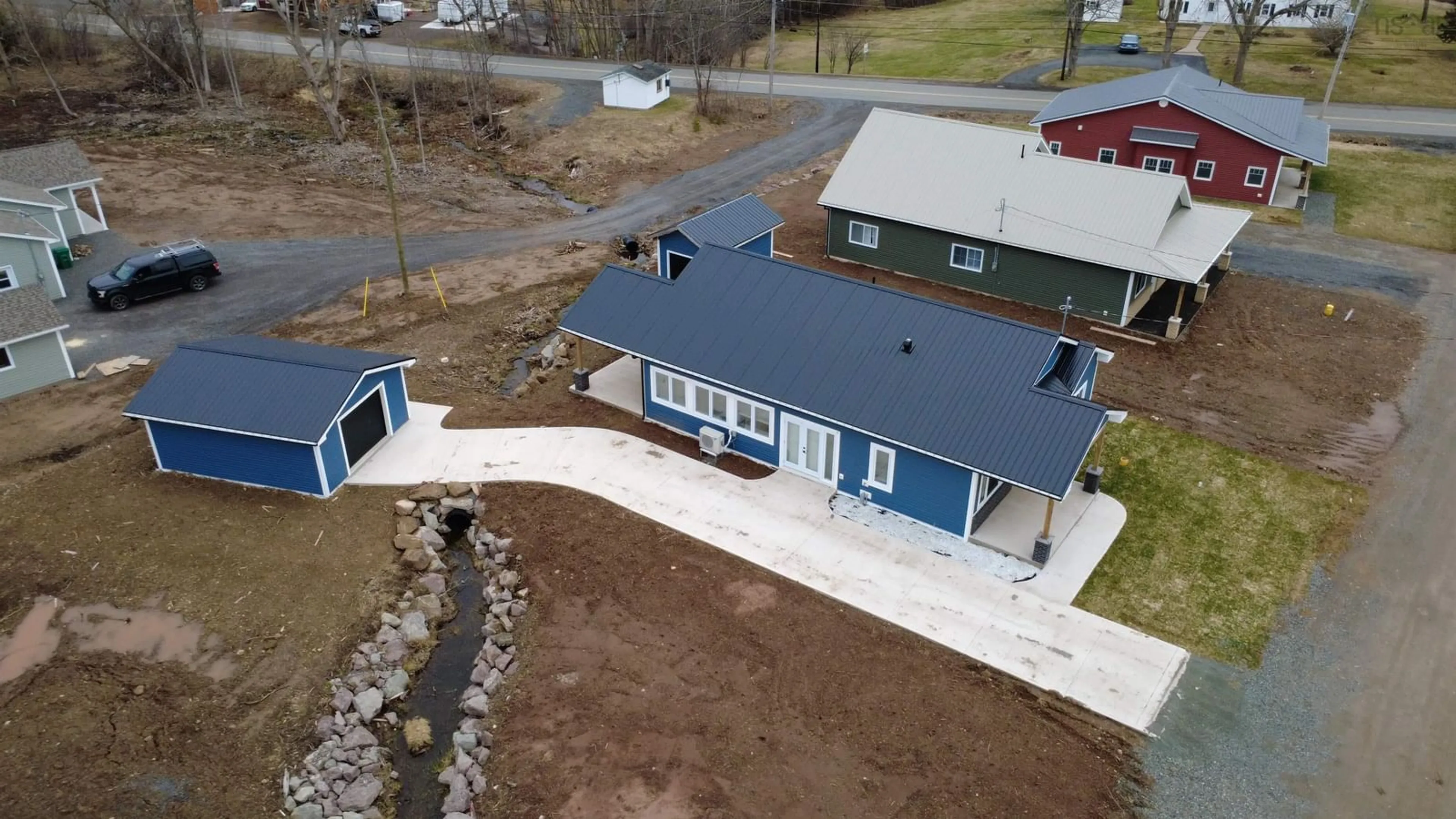 A pic from outside/outdoor area/front of a property/back of a property/a pic from drone, building for 6 Michaela St, Pictou Nova Scotia B0K 1H0