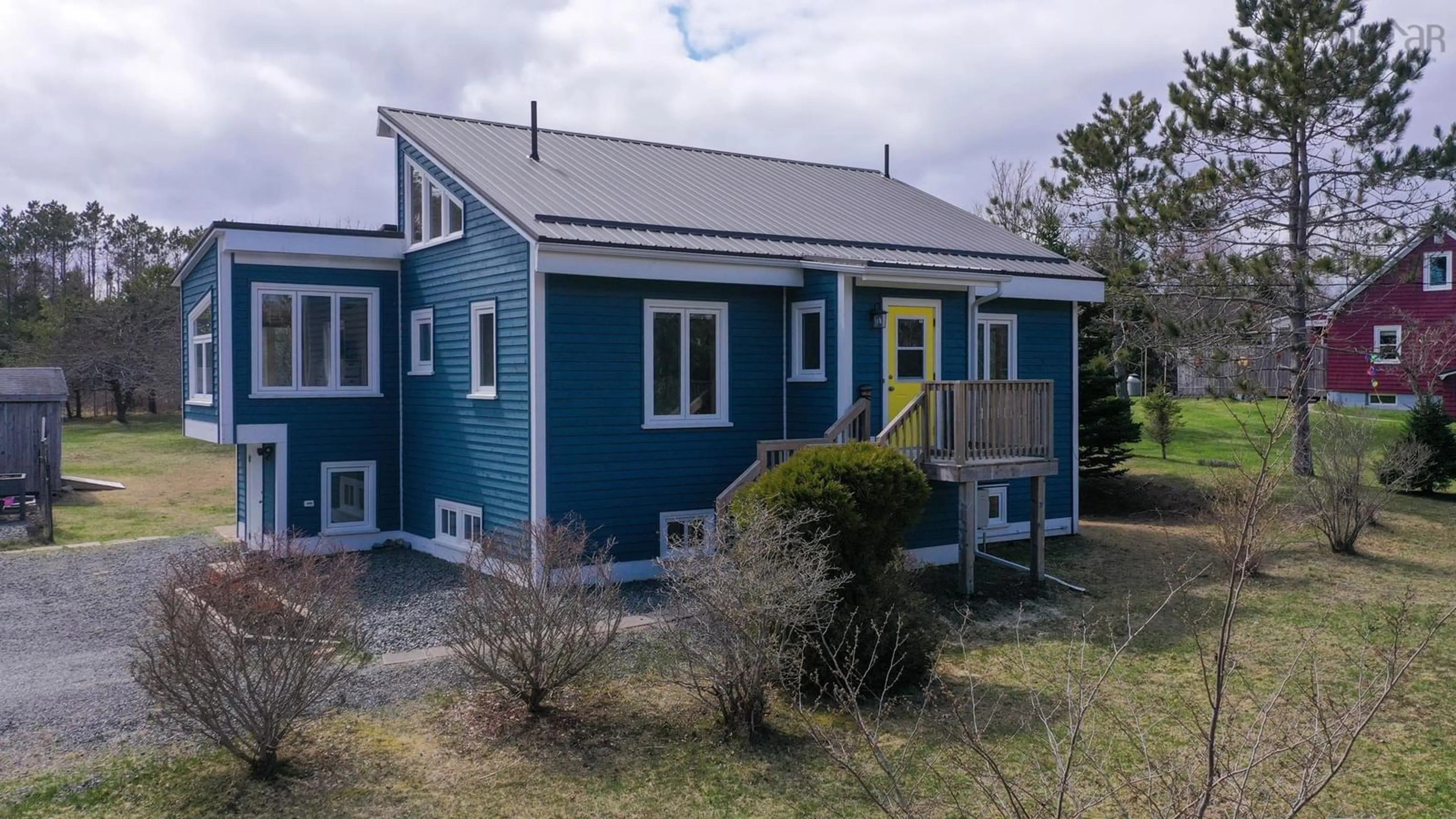 A pic from outside/outdoor area/front of a property/back of a property/a pic from drone, building for 12 Whynacht Cove Rd, Heckmans Island Nova Scotia B0J 2C0