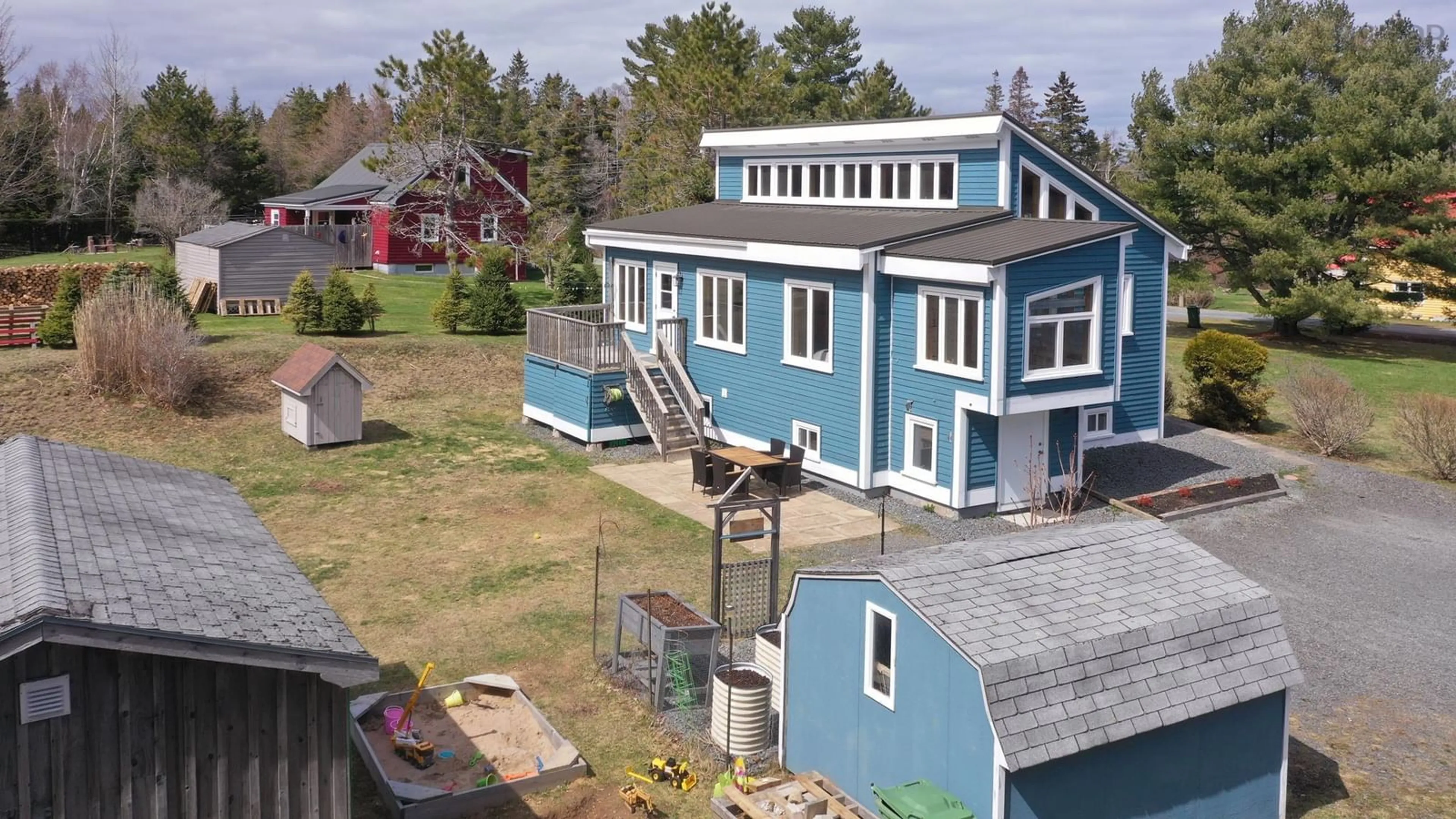 A pic from outside/outdoor area/front of a property/back of a property/a pic from drone, building for 12 Whynacht Cove Rd, Heckmans Island Nova Scotia B0J 2C0