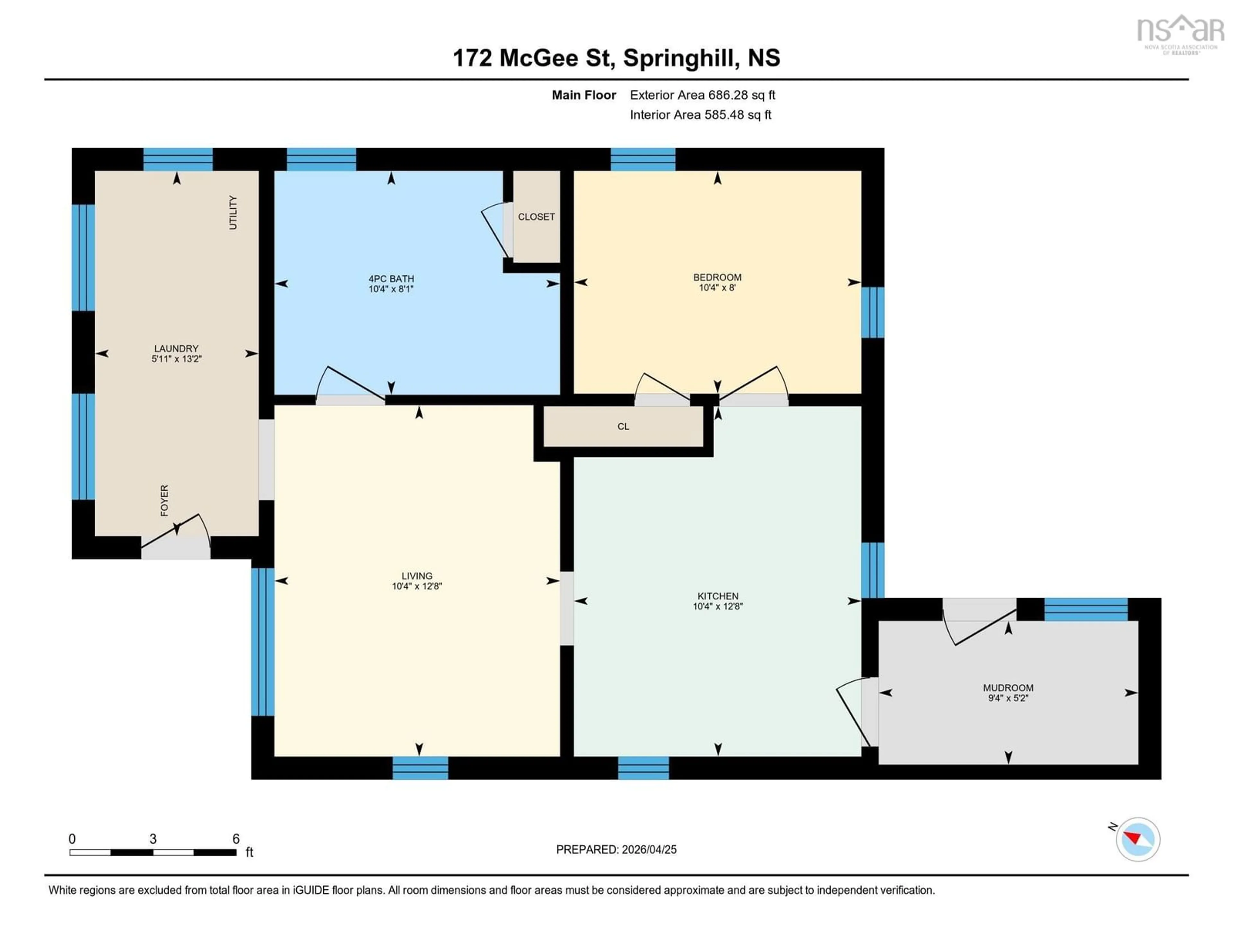 Floor plan for 172 Mcgee St, Springhill Nova Scotia B0M 1X0