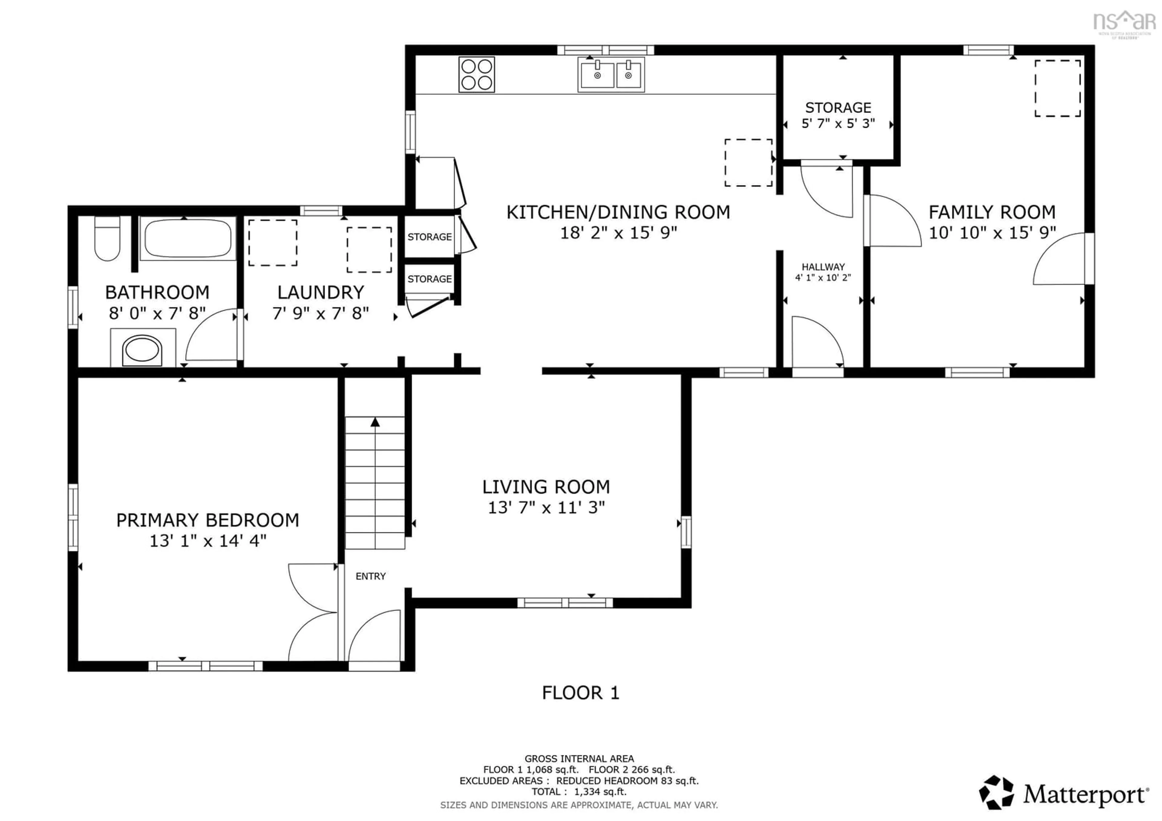 Floor plan for 1546 Spurr Rd, Round Hill Nova Scotia B0S 1C0