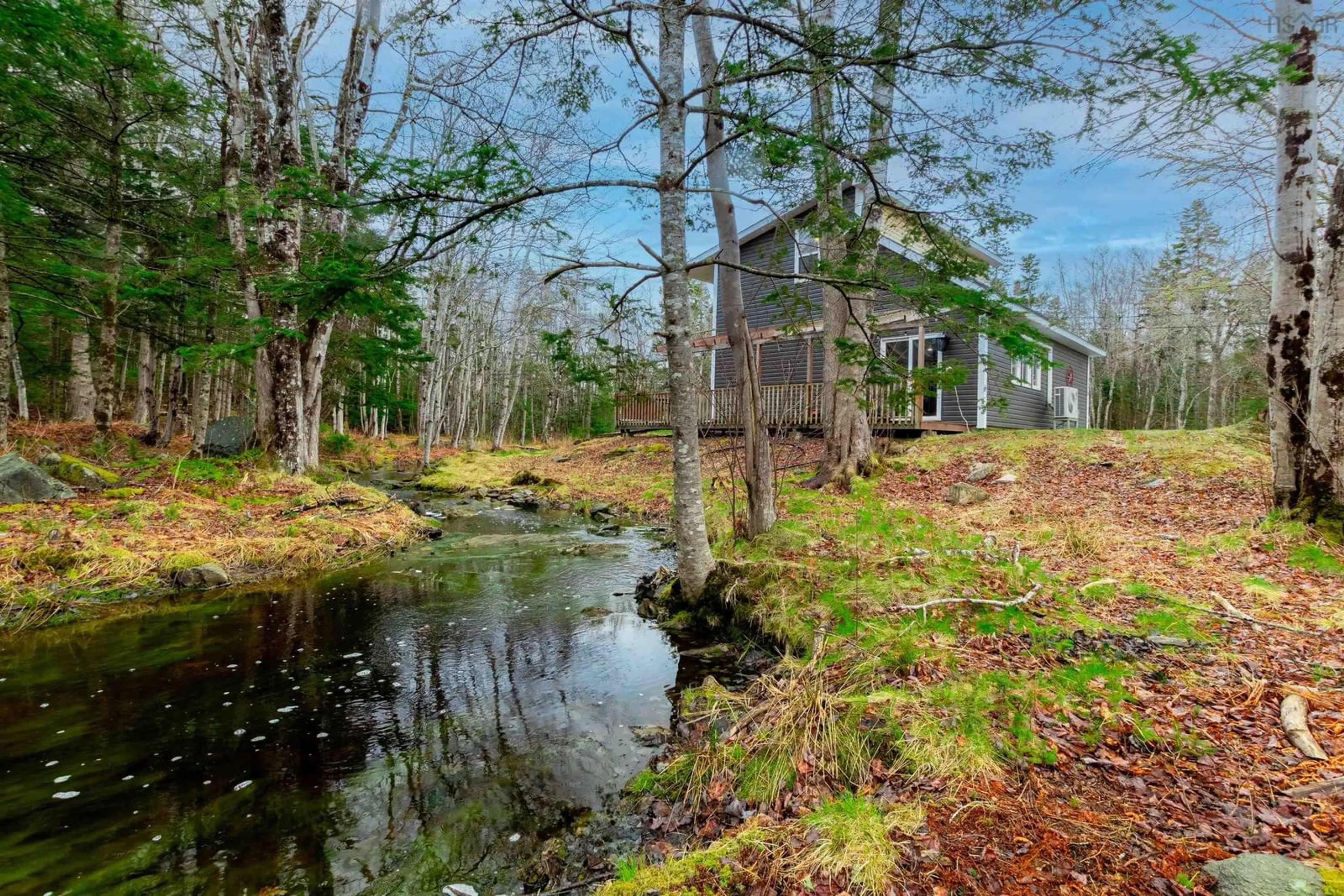 A pic from outside/outdoor area/front of a property/back of a property/a pic from drone, water/lake/river/ocean view for 1170 Highway 340, South Ohio Nova Scotia B5A 5N2