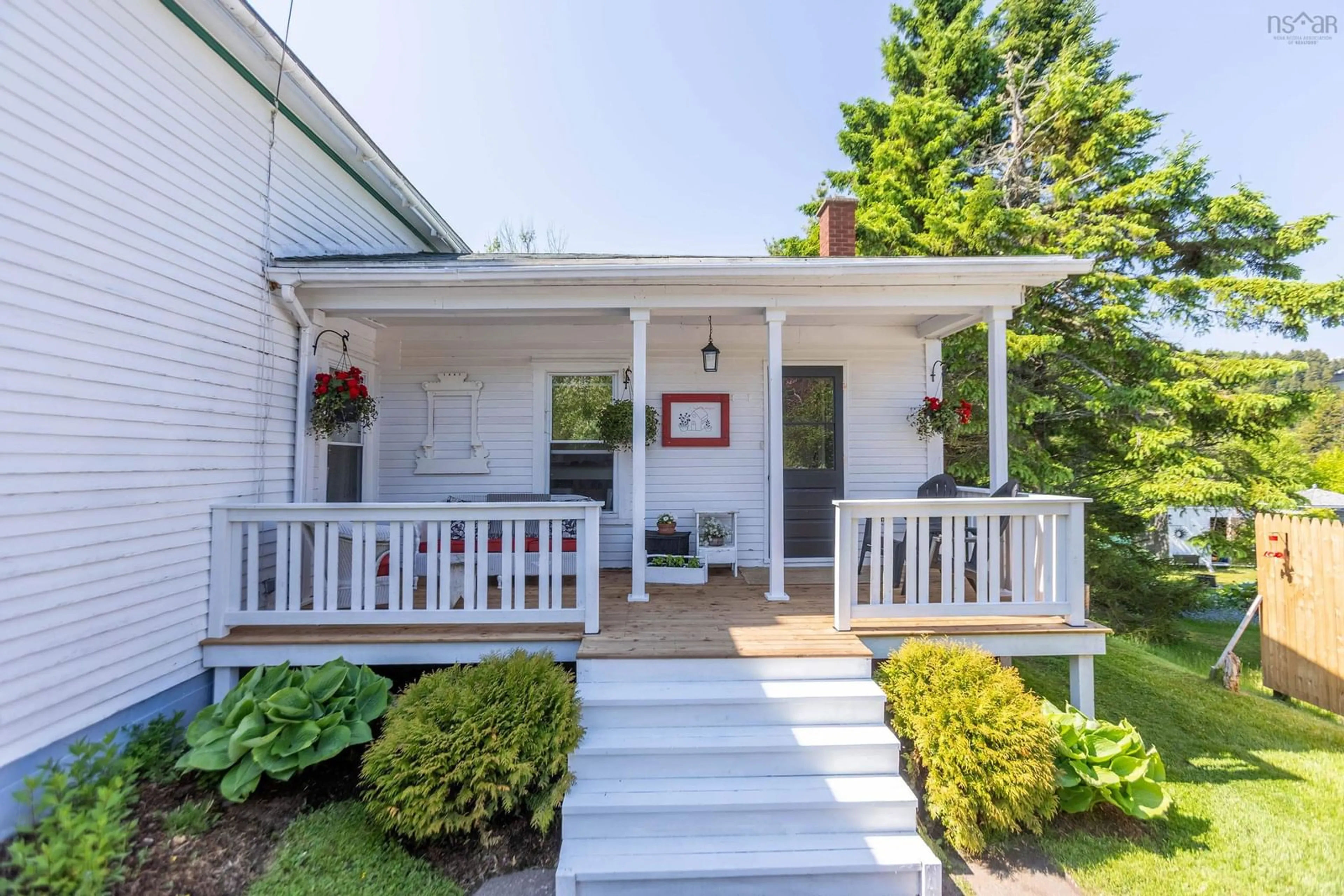 Home with vinyl exterior material, street for 8237 Highway 209, Wards Brook Nova Scotia B0M 1S0