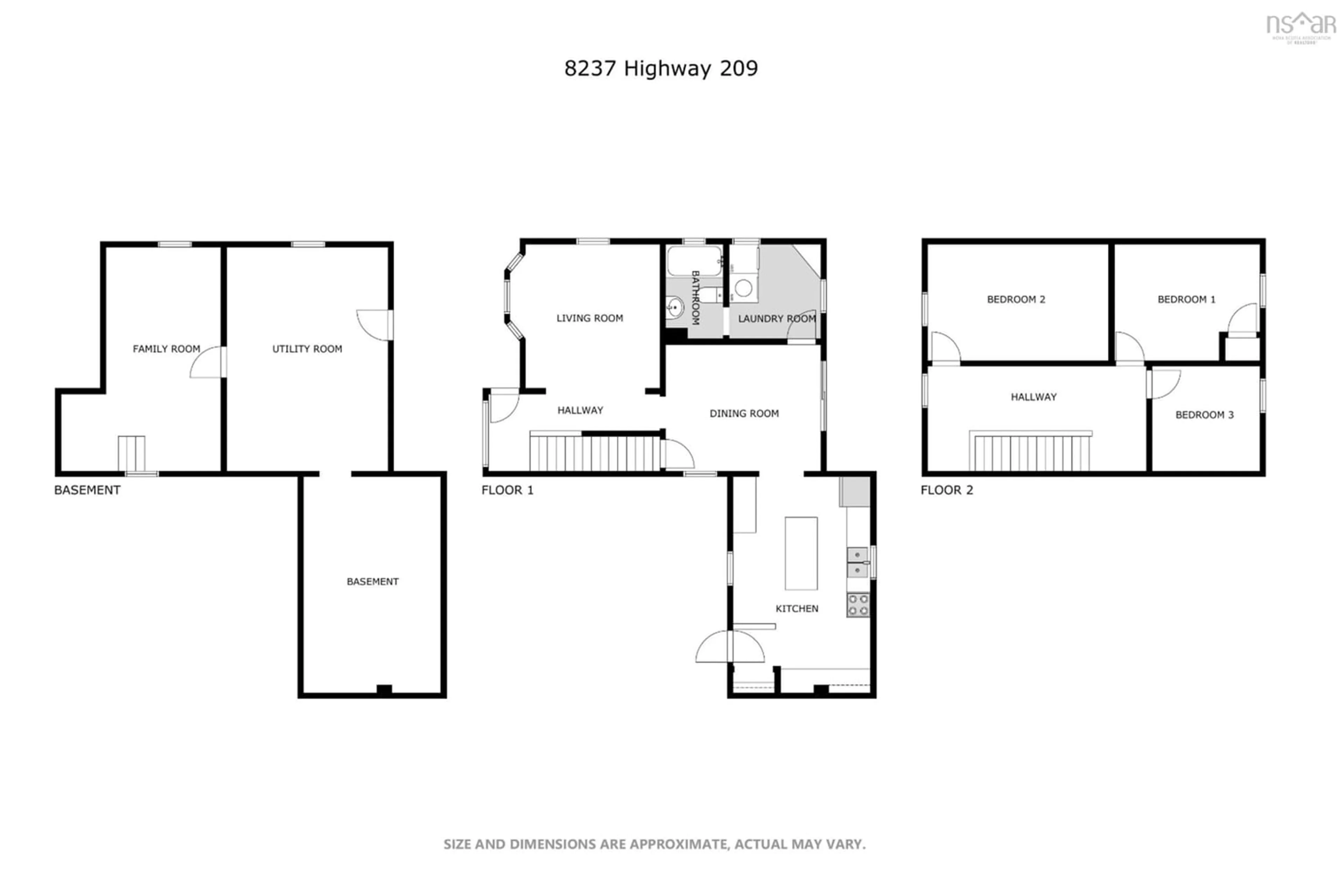 Floor plan for 8237 Highway 209, Wards Brook Nova Scotia B0M 1S0